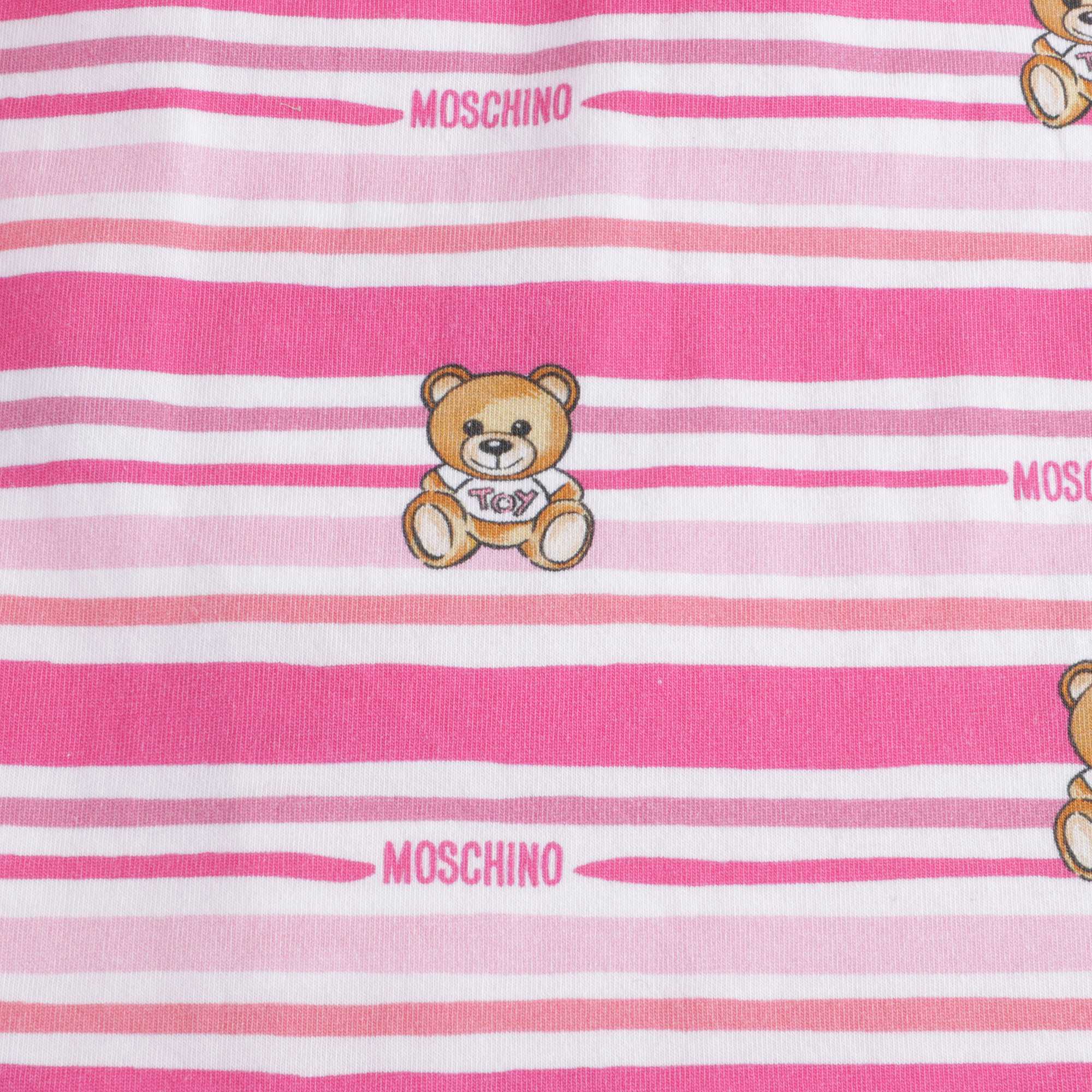 Baby Girls Pink Stripe Dress Suit