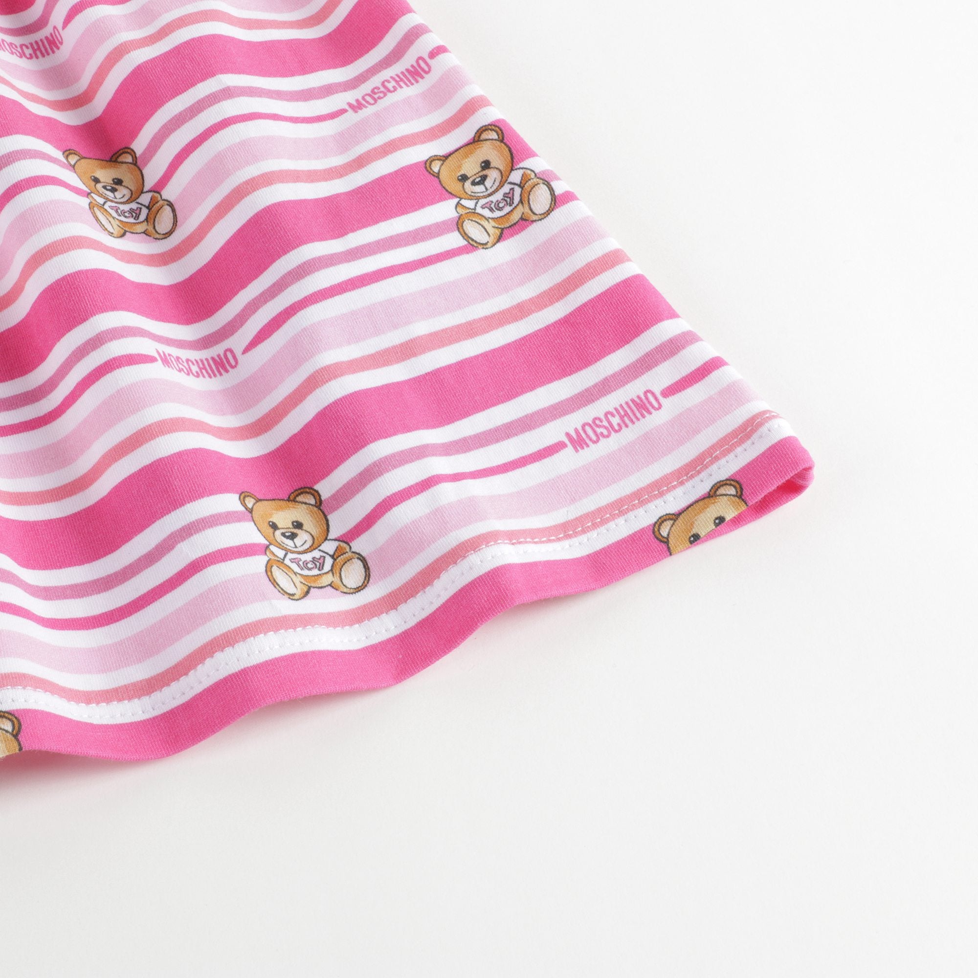 Baby Girls Pink Stripe Dress Suit