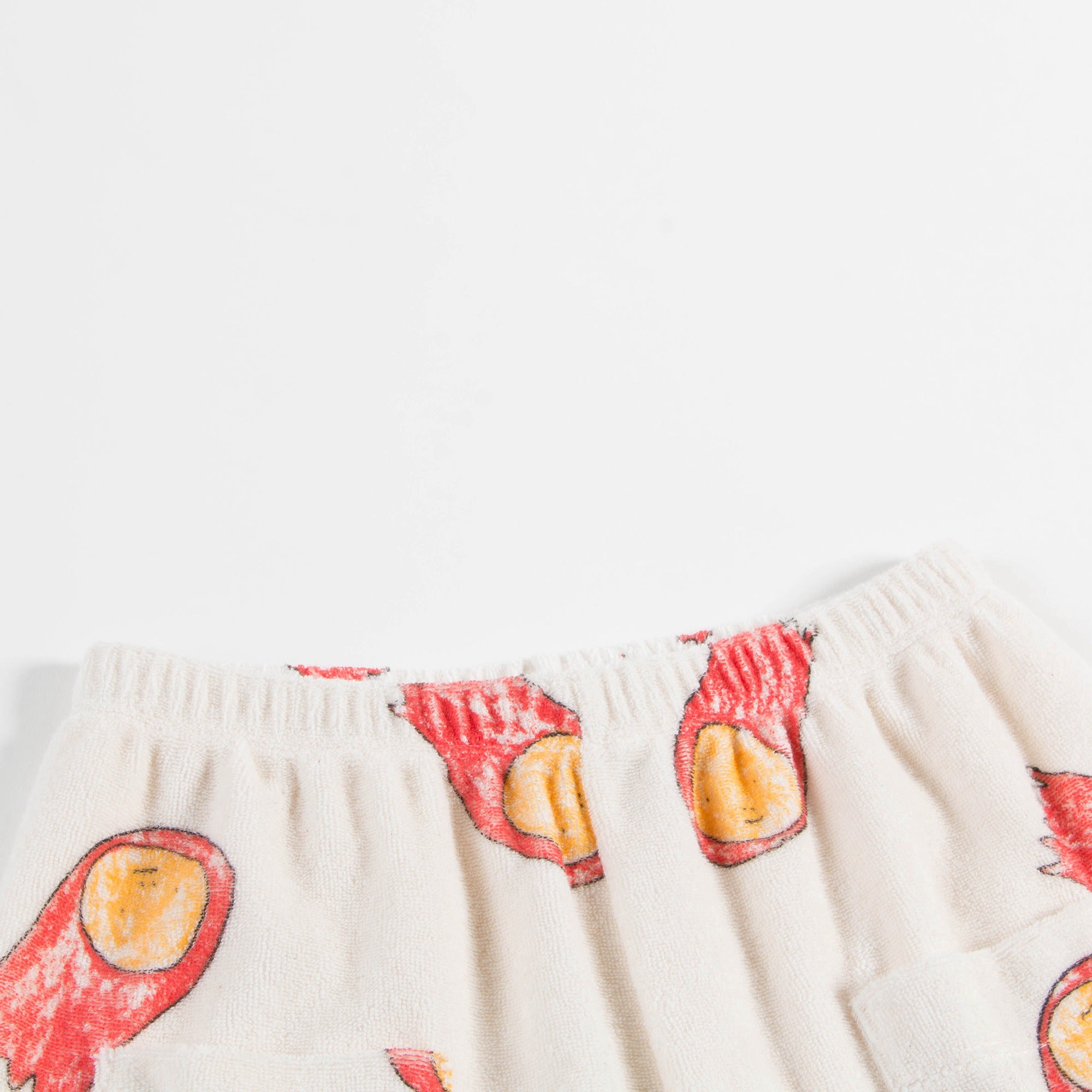 Baby Raw White Halleys Cotton Shorts