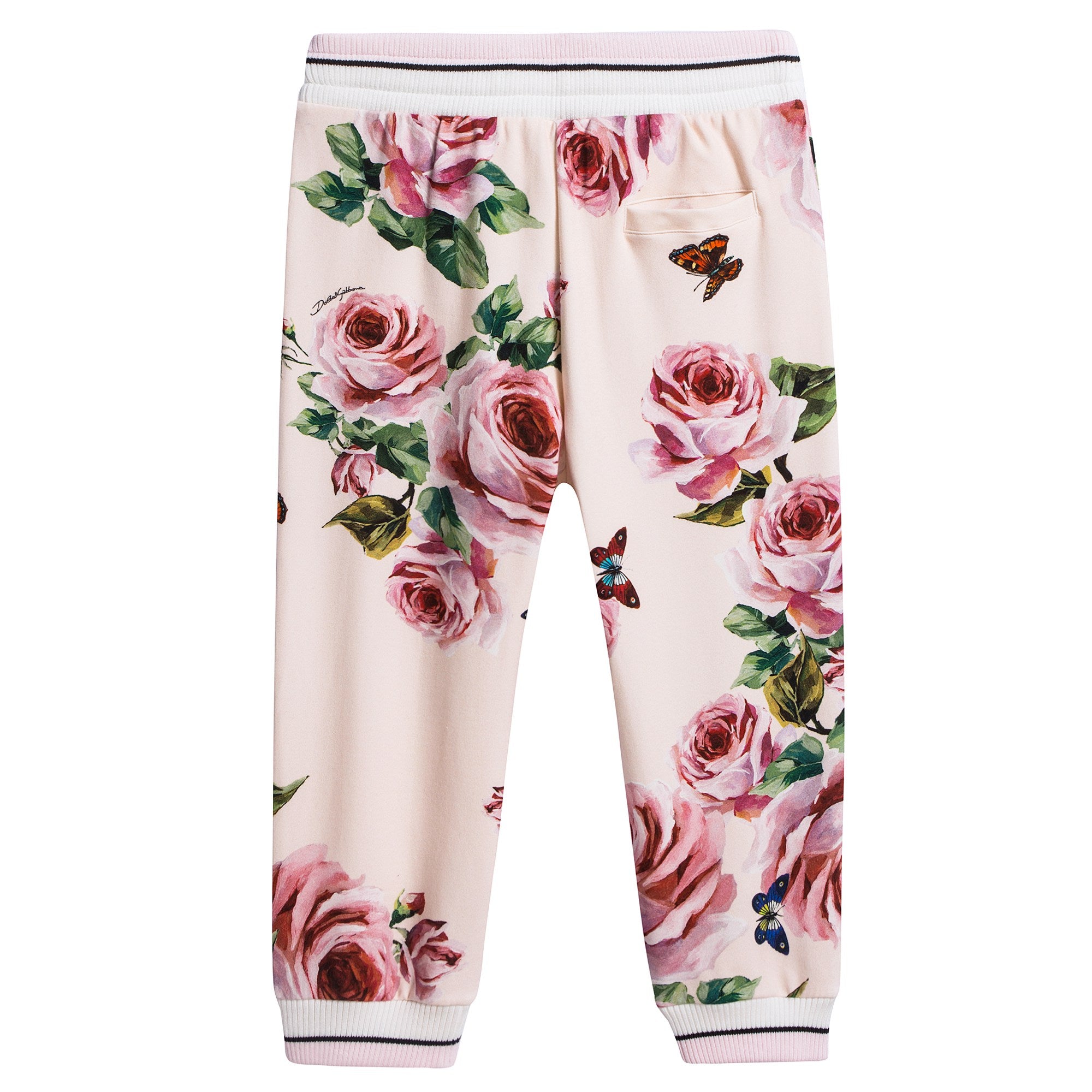 Girls Beige Rose Cotton Trousers（合并到19897）