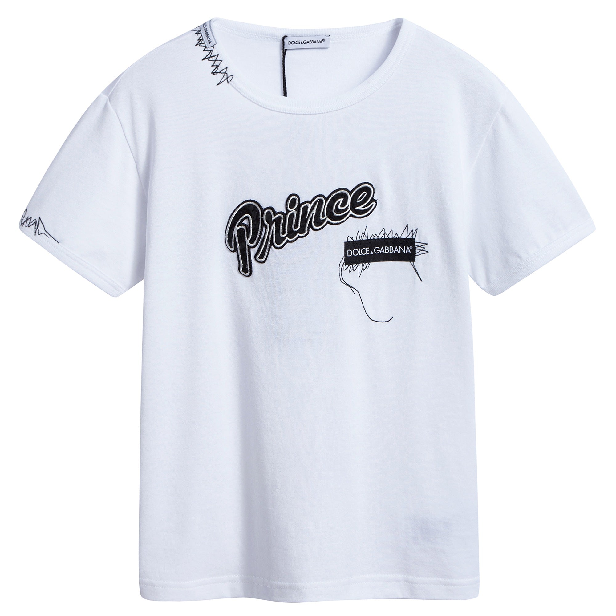 Girls & Boys White Cotton "Pninee" T-shirt
