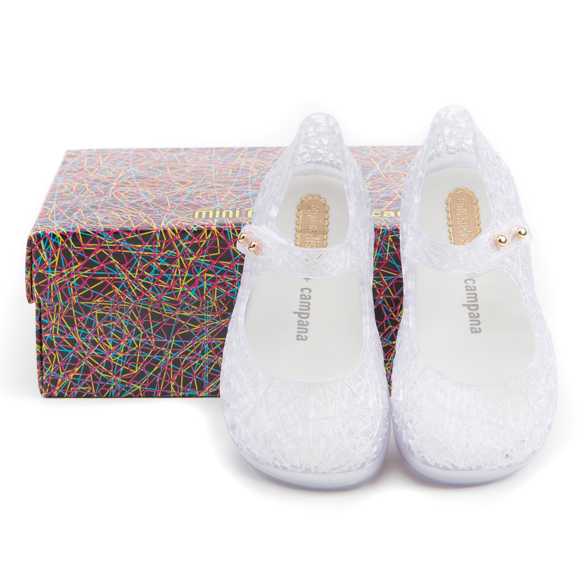 Girls White Nest Jelly Shoes