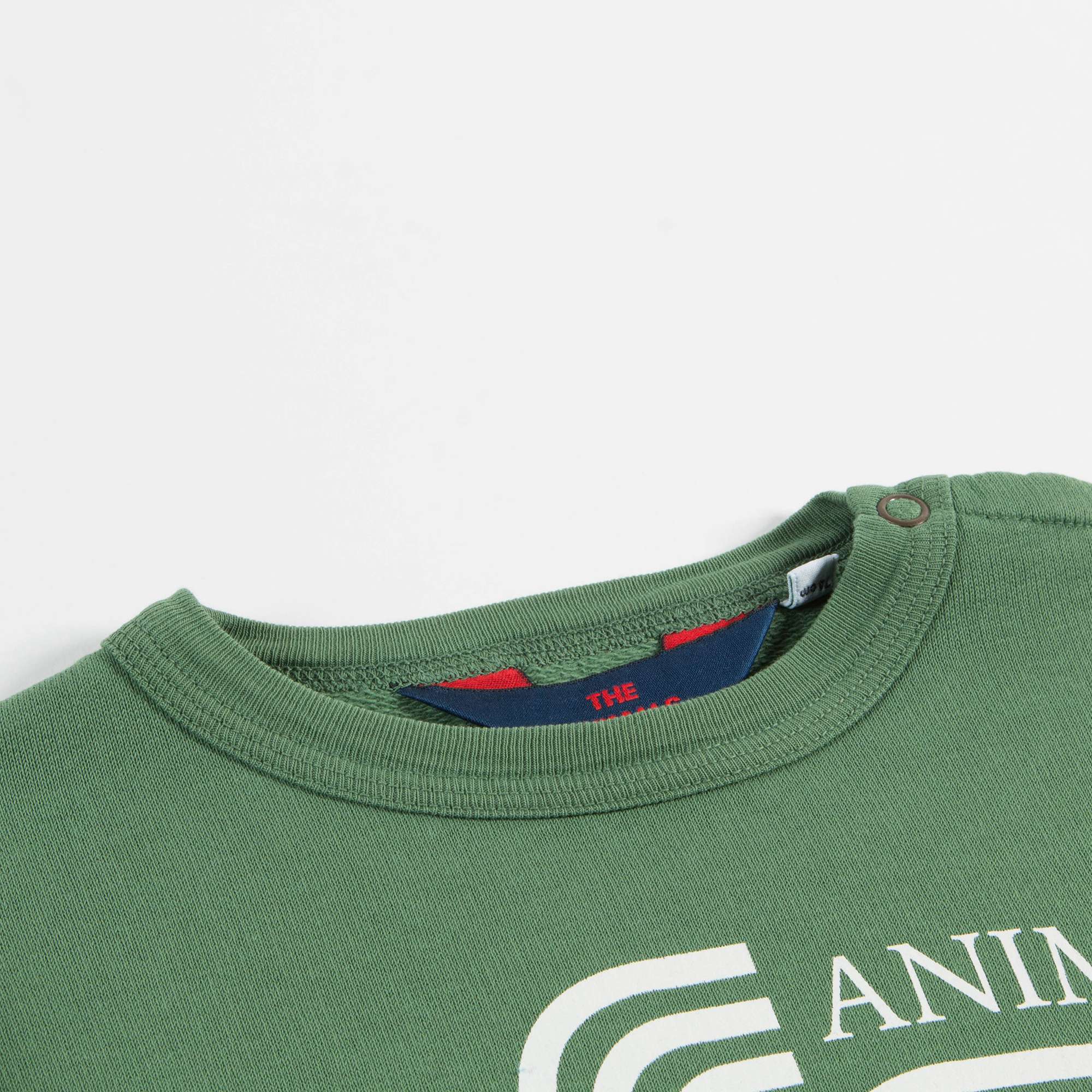Baby Green Animals Cotton Sweatshirt