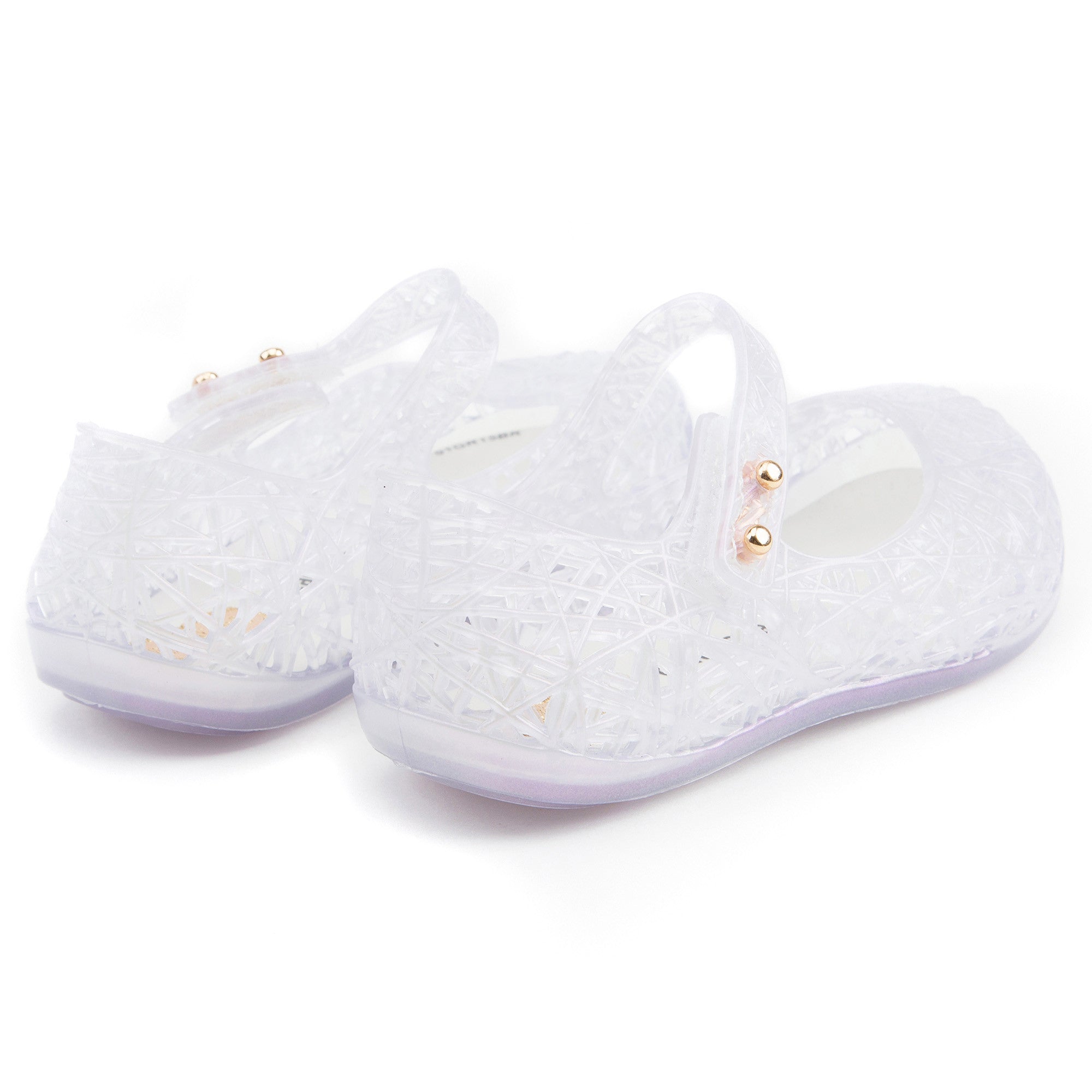 Girls White Nest Jelly Shoes