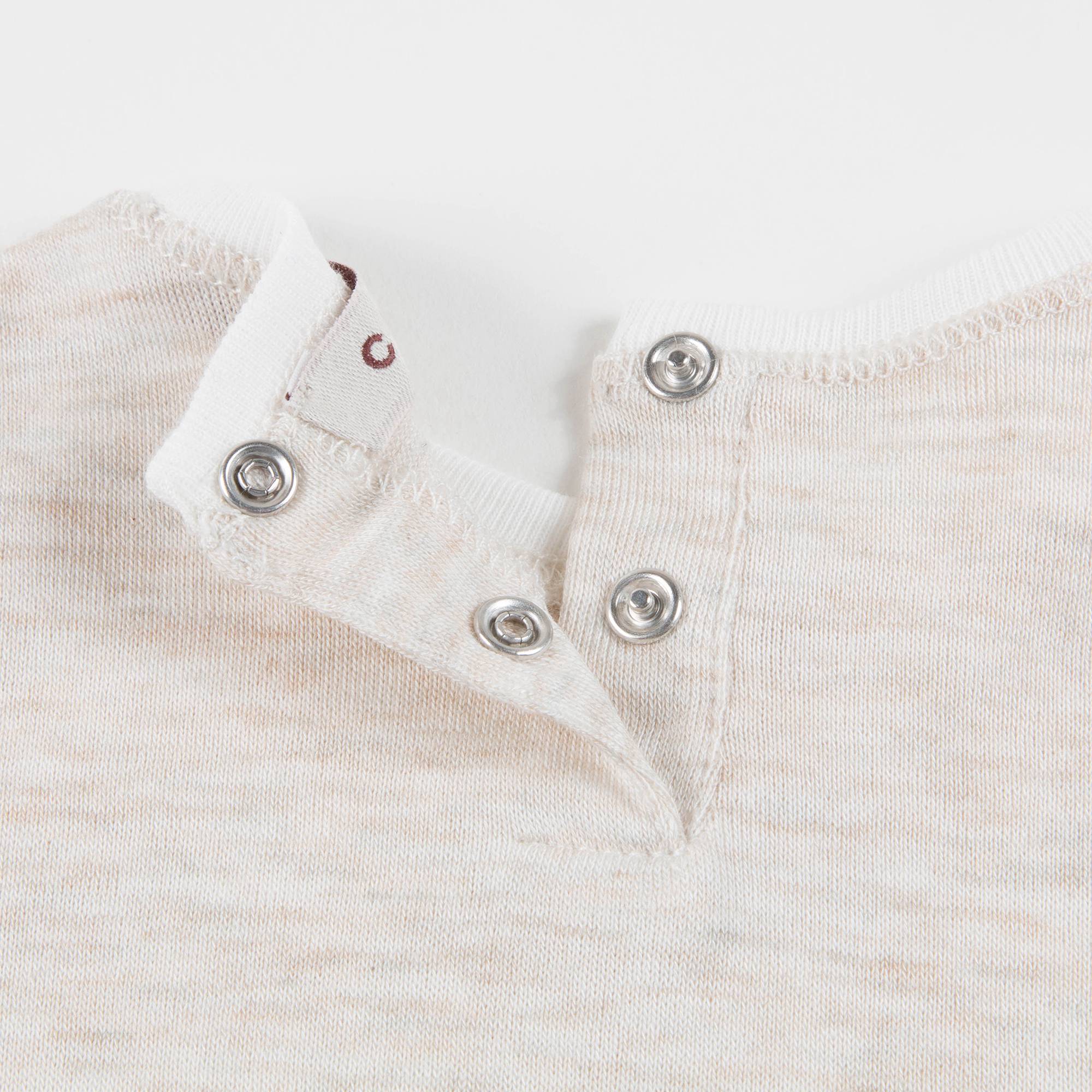 Baby Oatmeal Jersey Romper Set