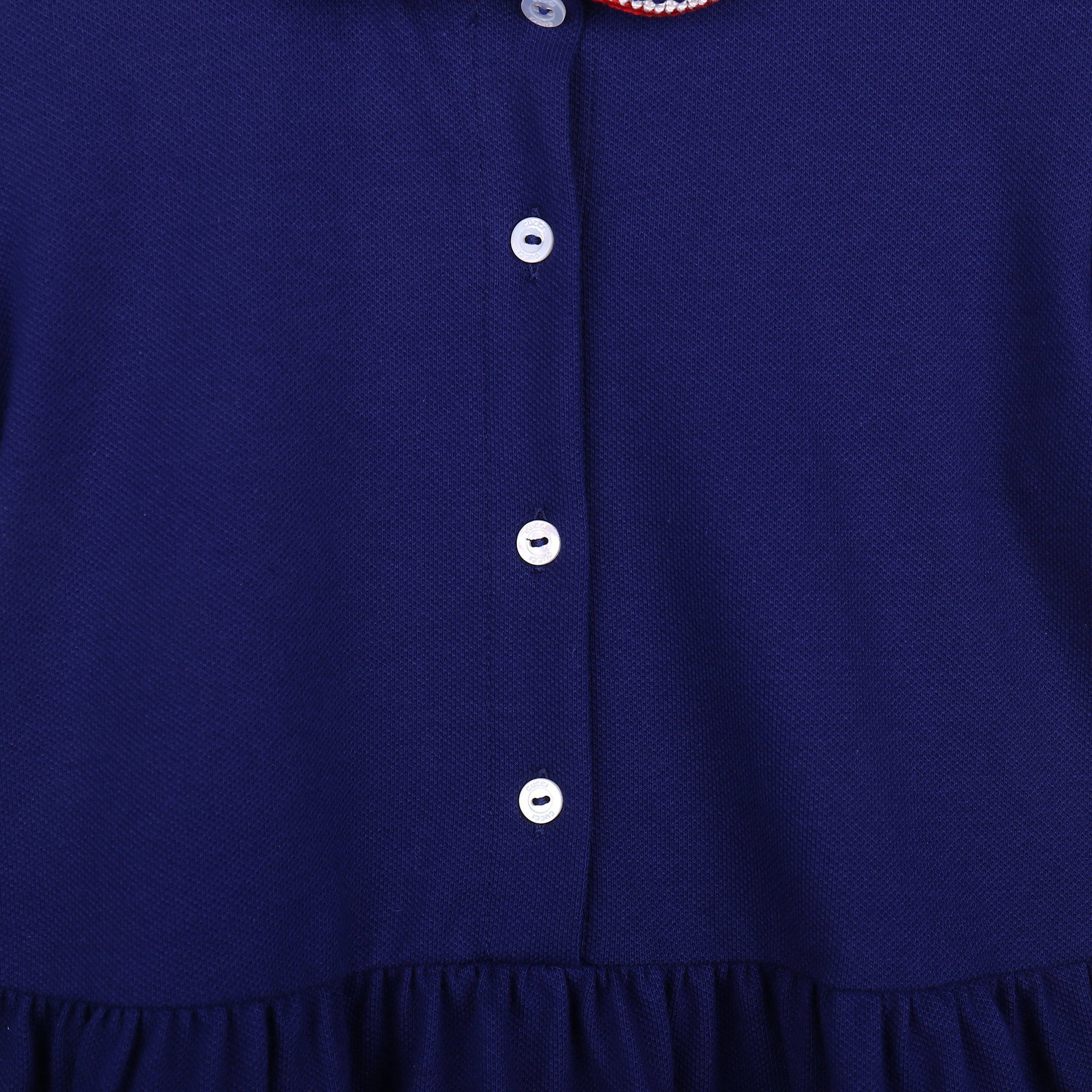 Baby Girls Blue Polo Dress