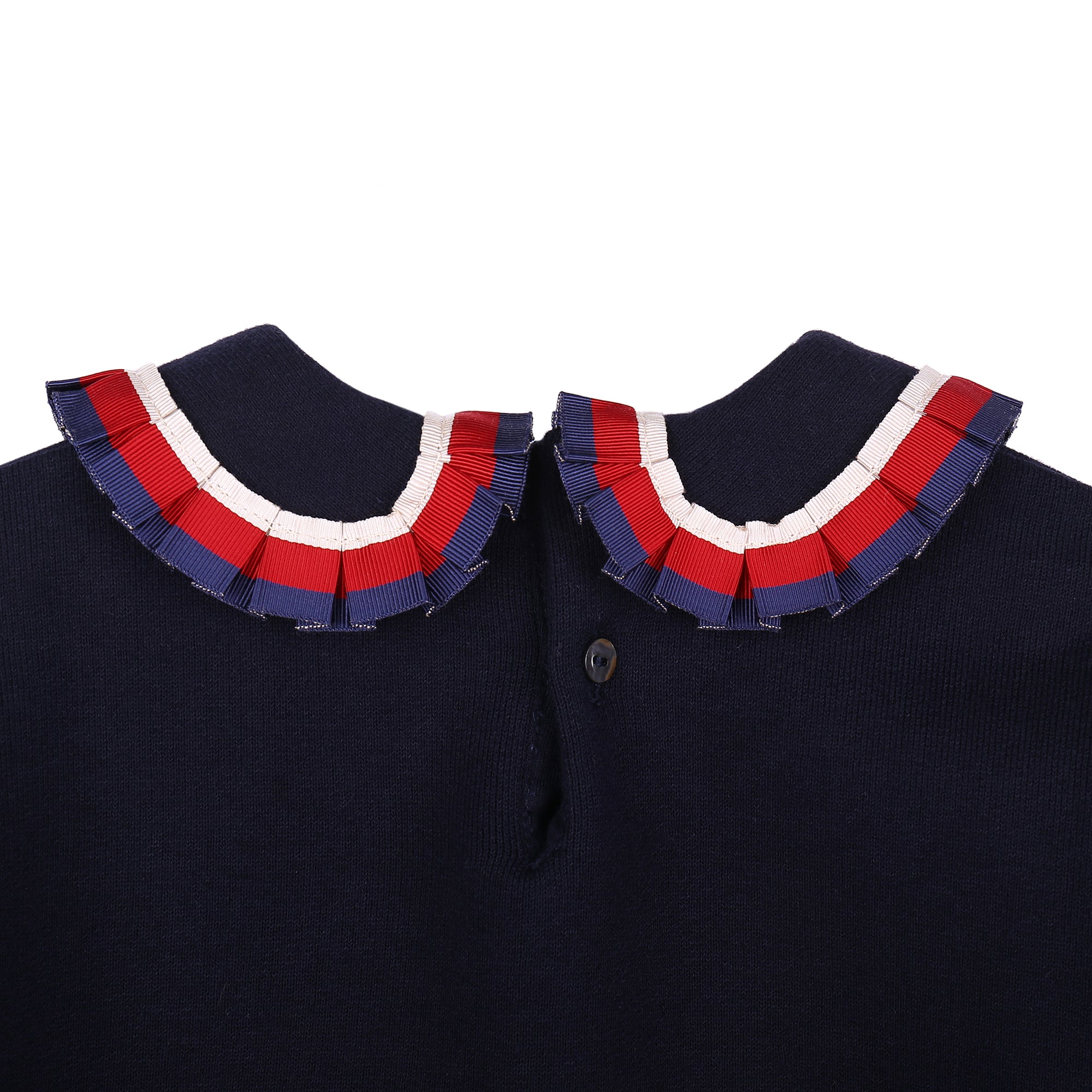 Baby Girls  Navy Blue Ribbon Tracksuit