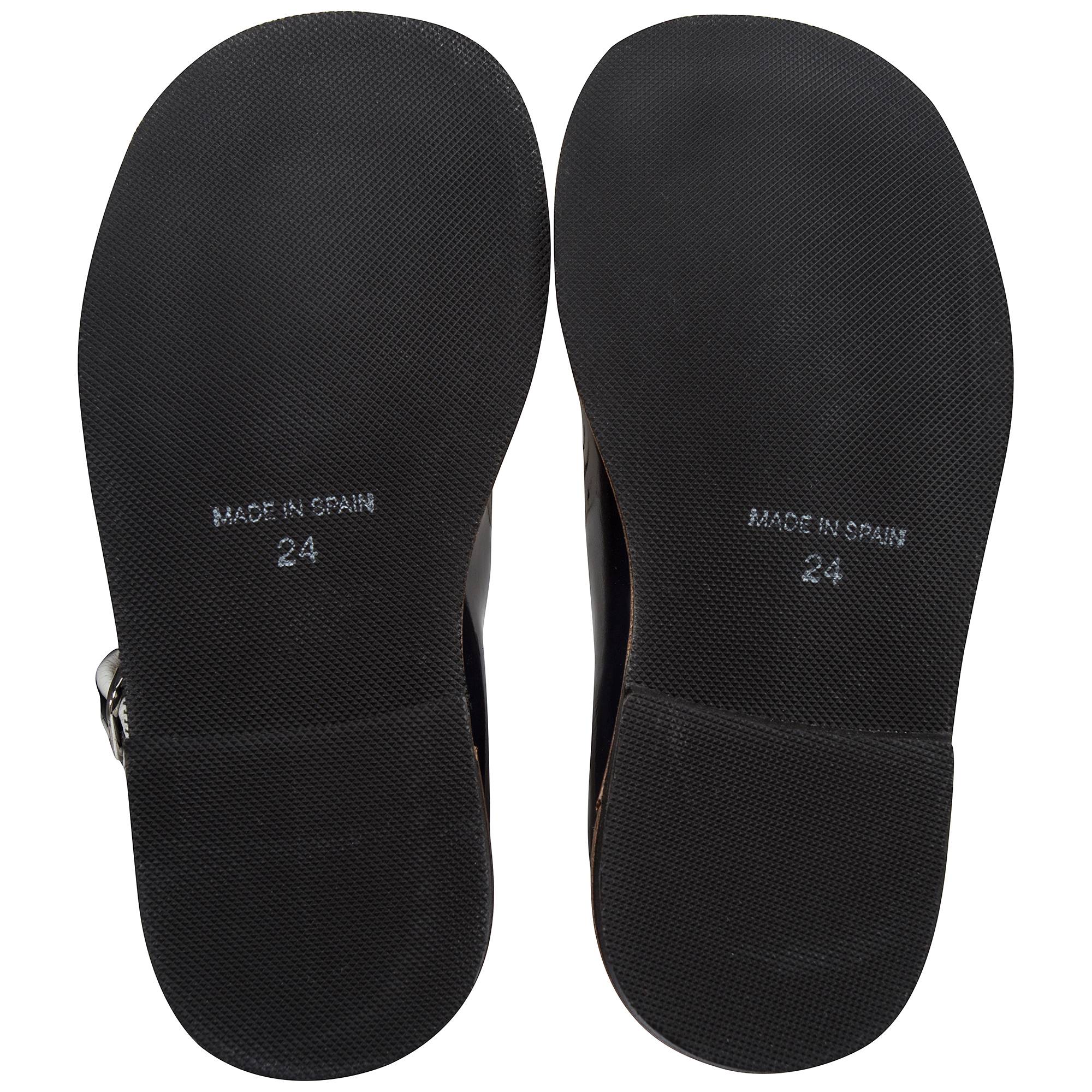 Girls Black Cuir Shoes