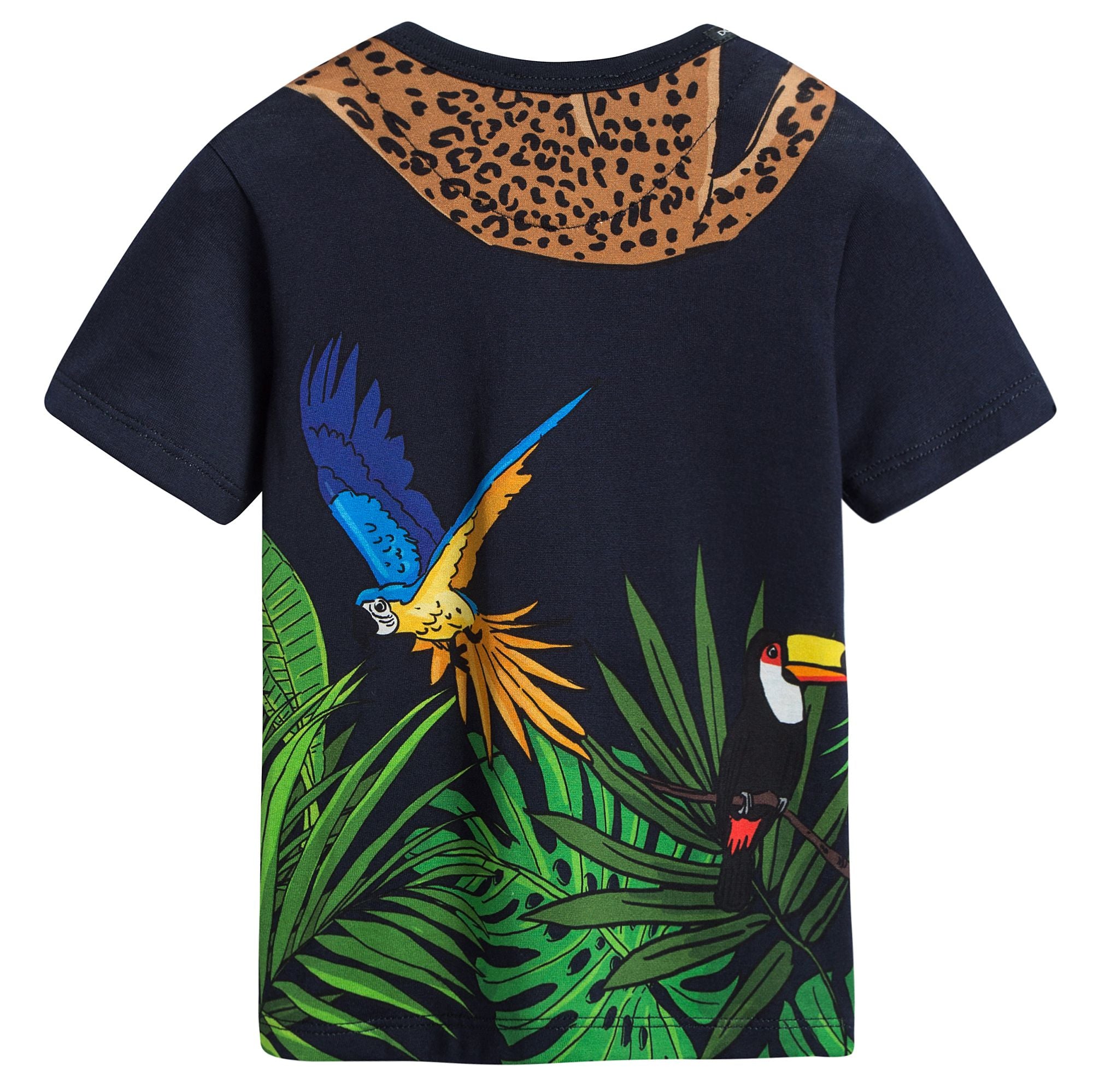Baby Boys Black Cotton T-shirt
