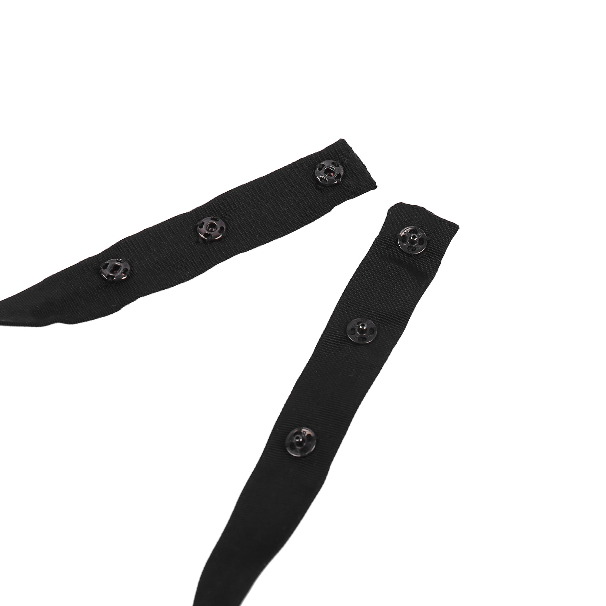 Girls Black Ribbon Bow Collar (15cm)