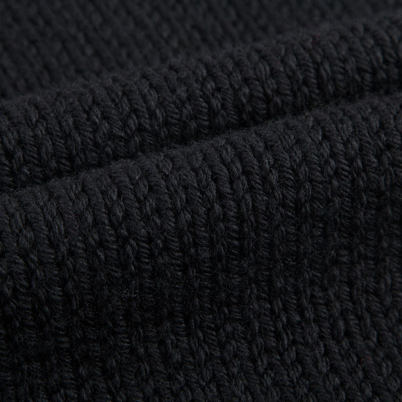 Girls Black Flowers Sweater