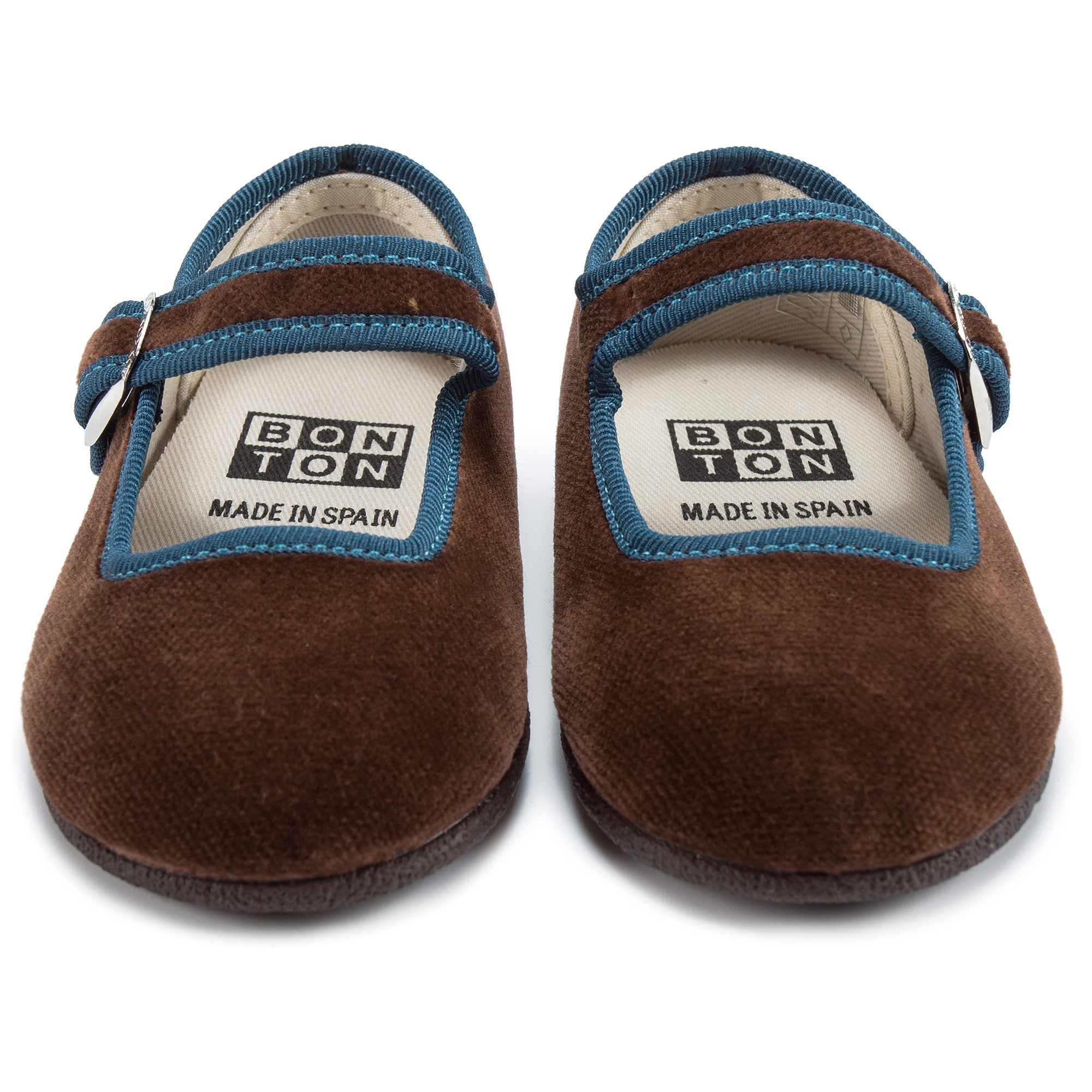 Baby Girls Brown Cotton Shoes
