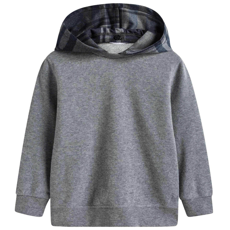 Baby Boys Grey Hooded Top & Bottom Two Piece Set