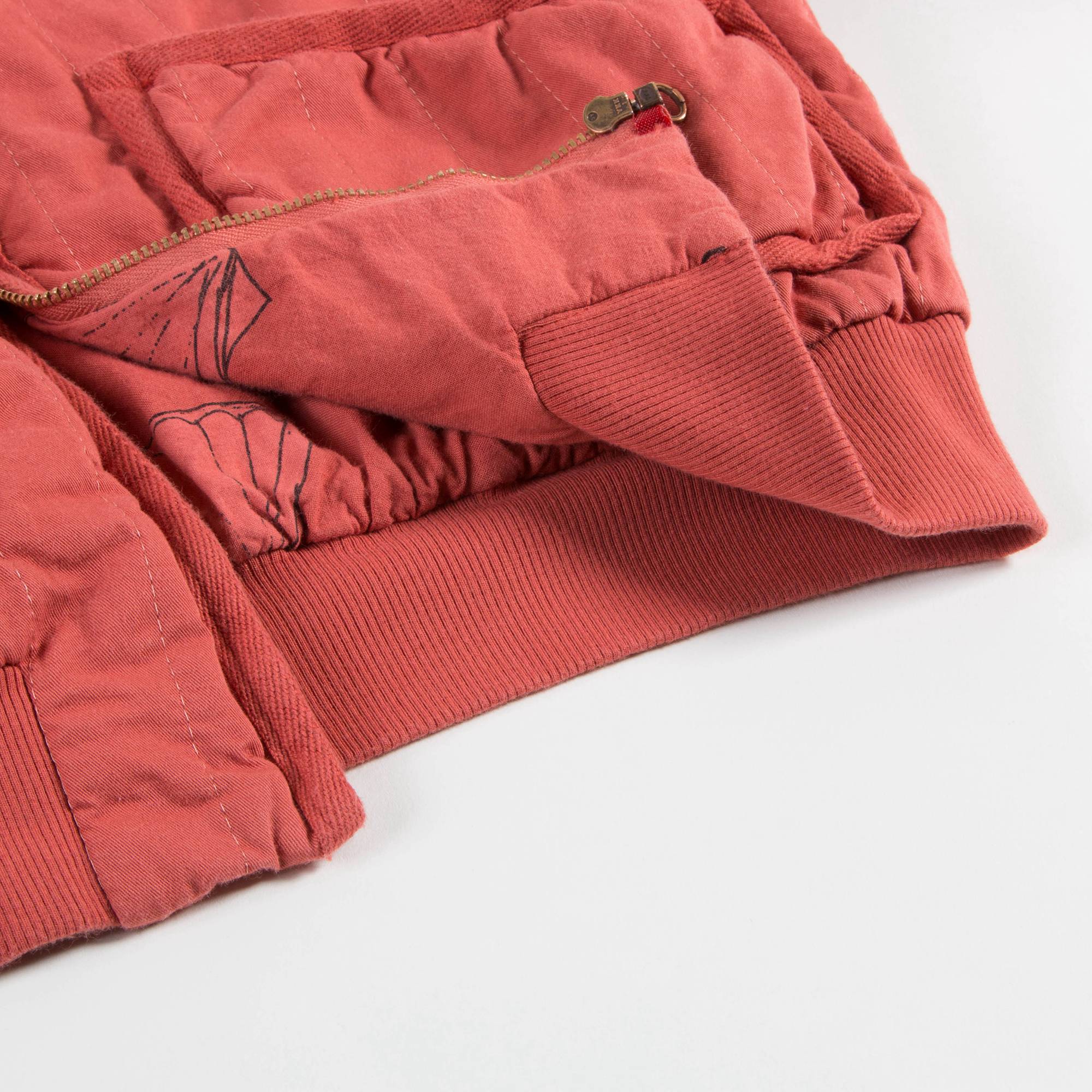 Girls  Red   Shells   Cotton    Jacket