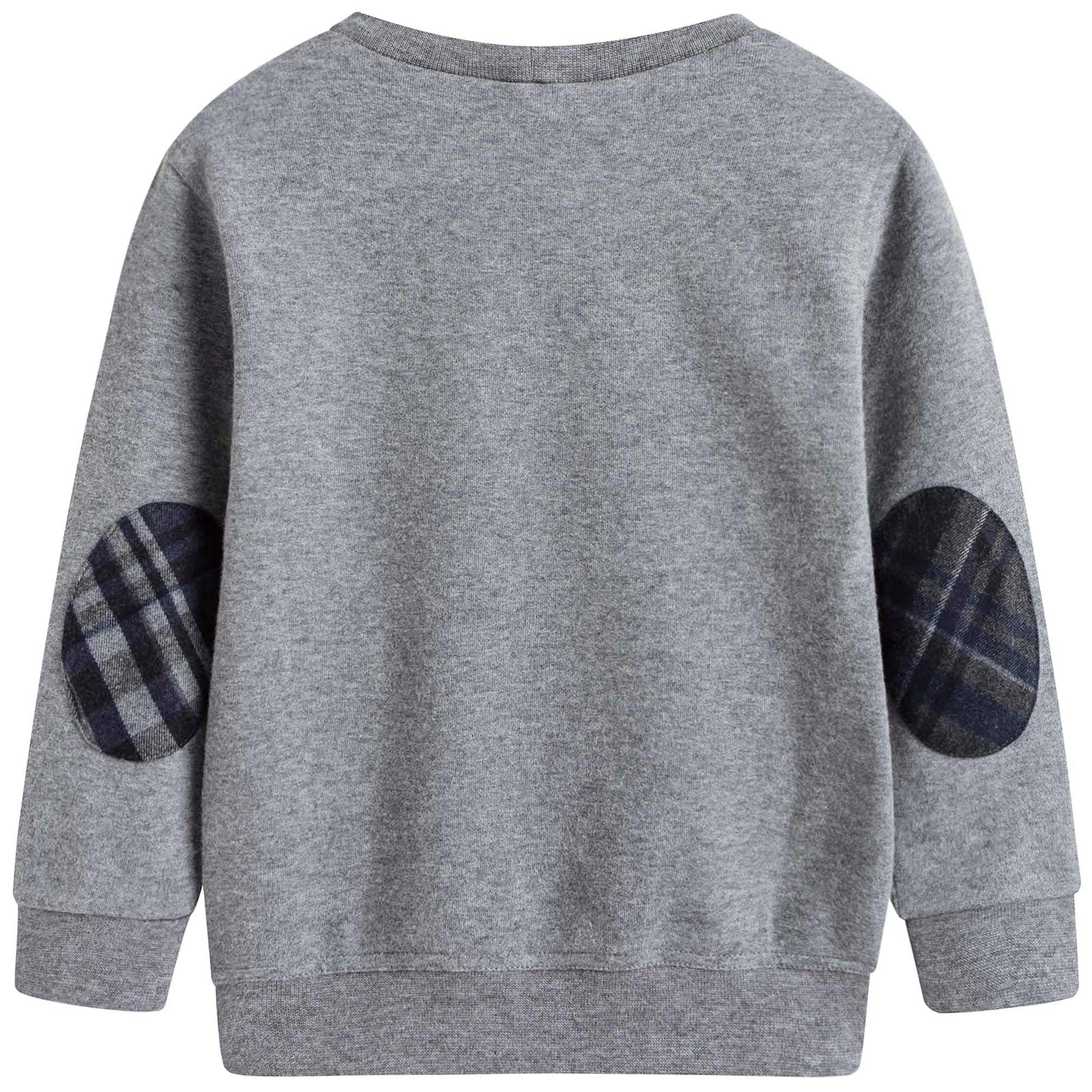 Baby Boys Grey Hooded Top & Bottom Two Piece Set
