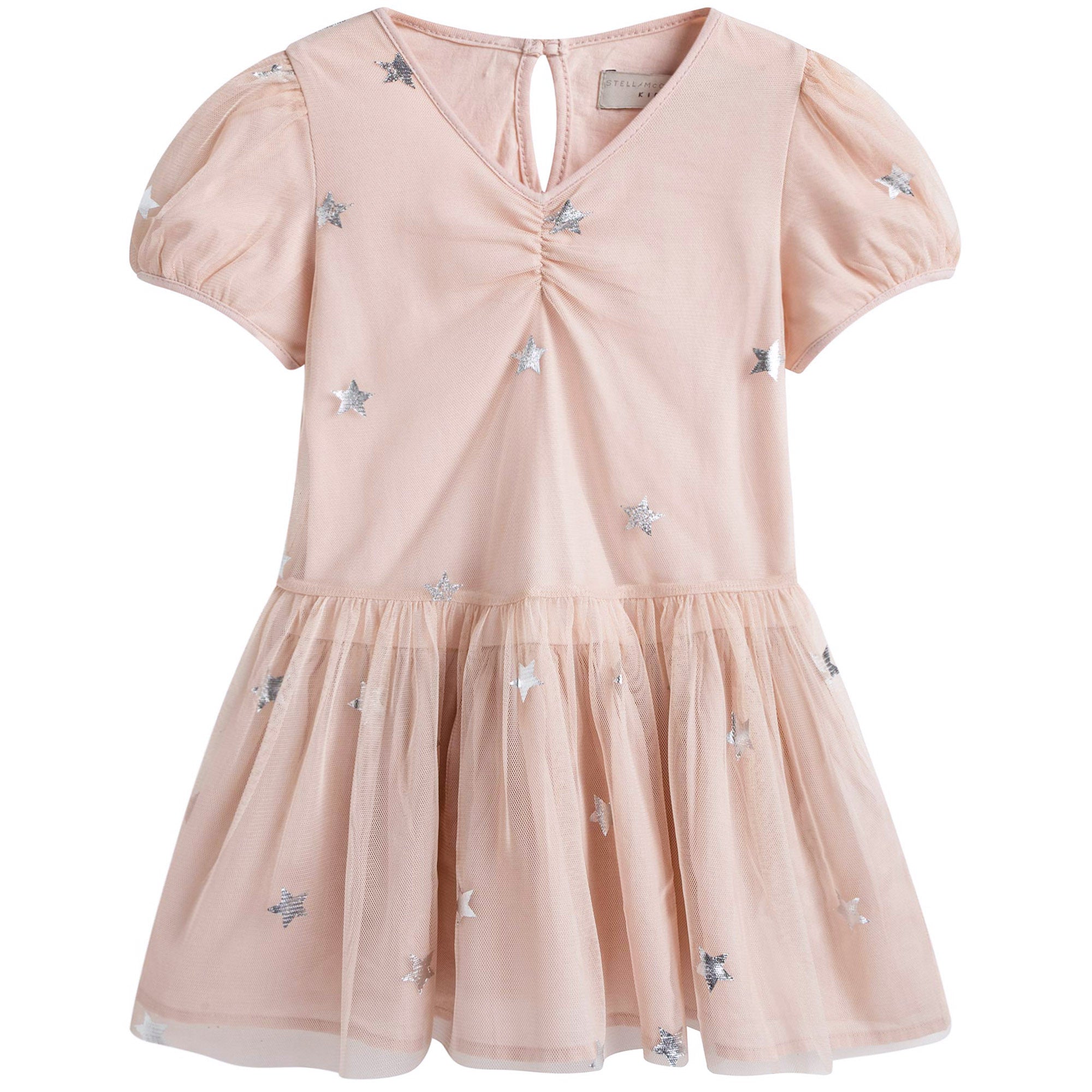 Baby Girls Dark Pink Peony Twinkle Printed 'Miss' Dress