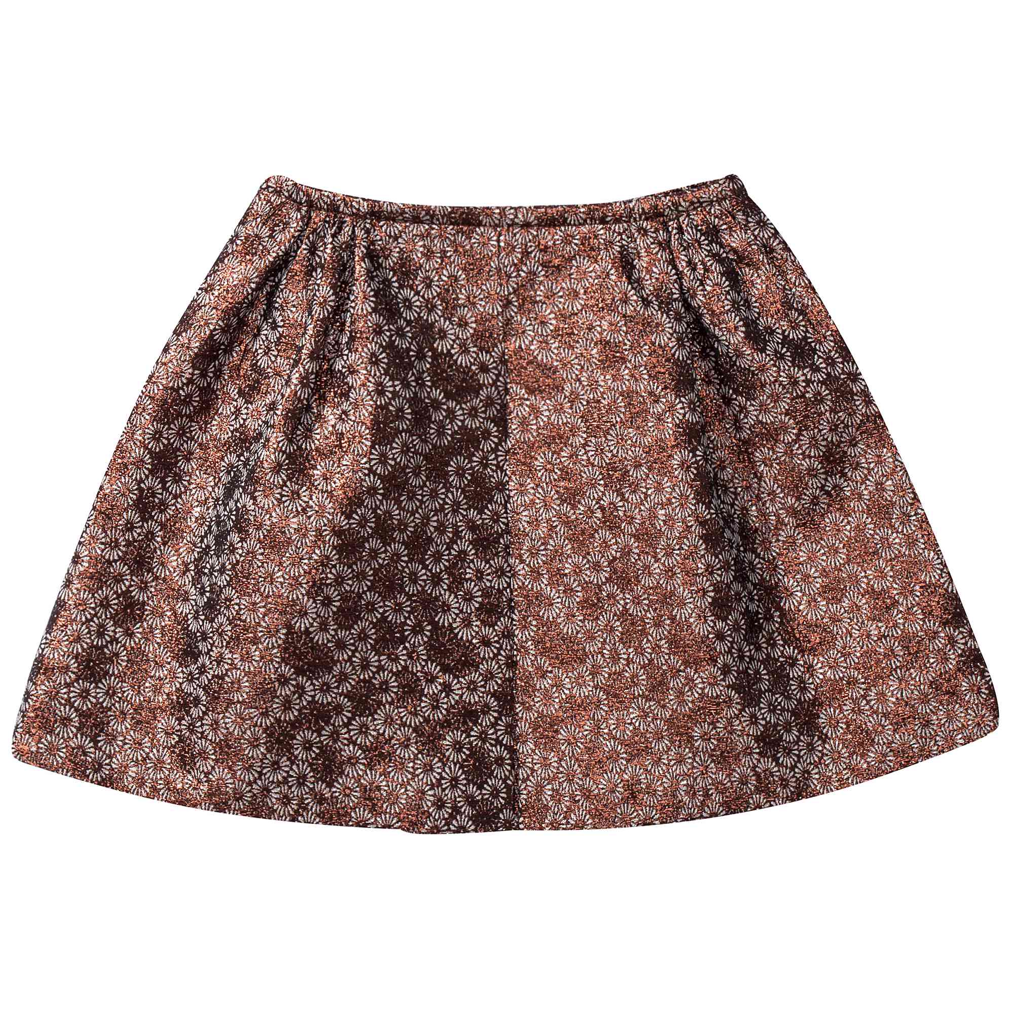 Girls Copper Flower  skirt