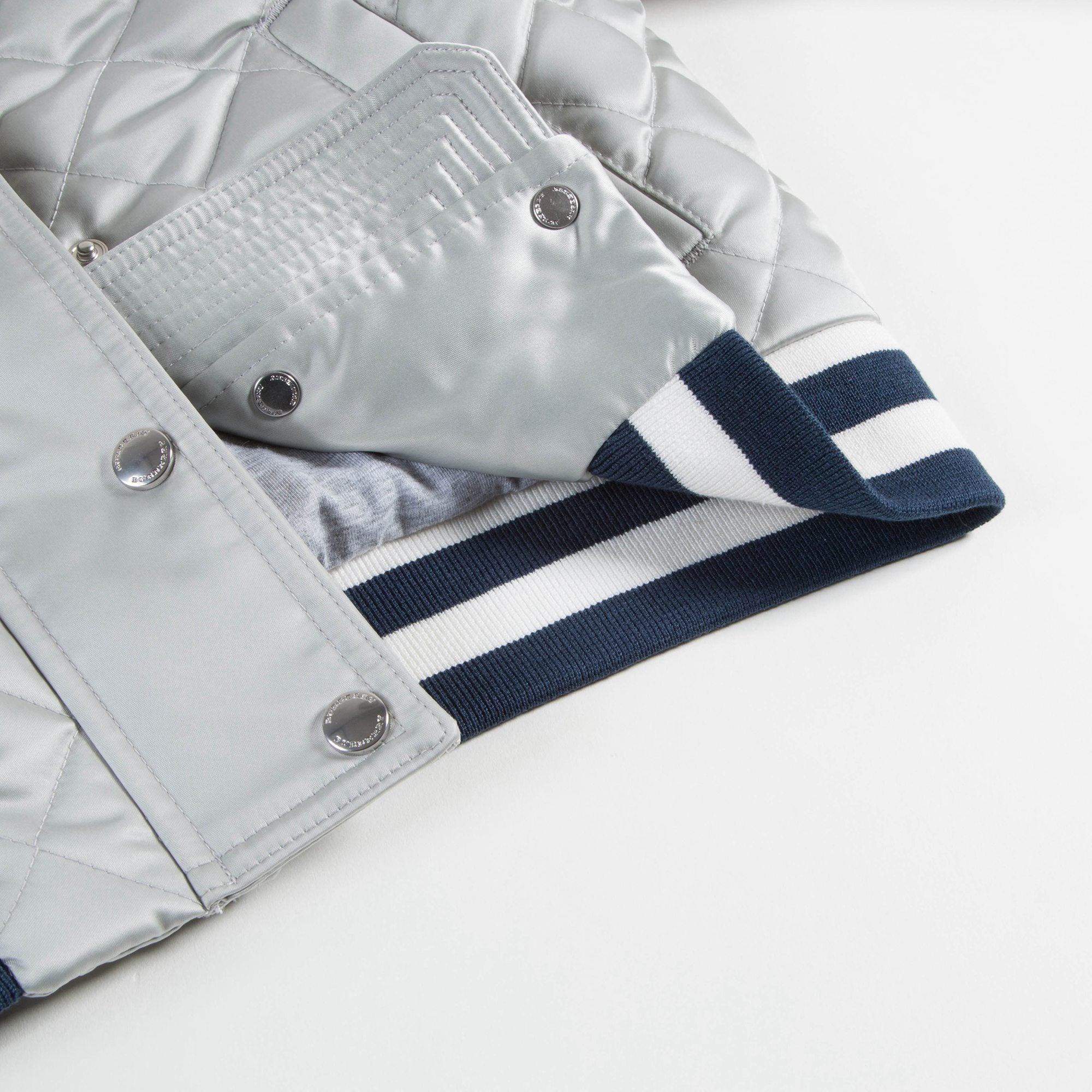 Girls Silver Polyamide Outerwear