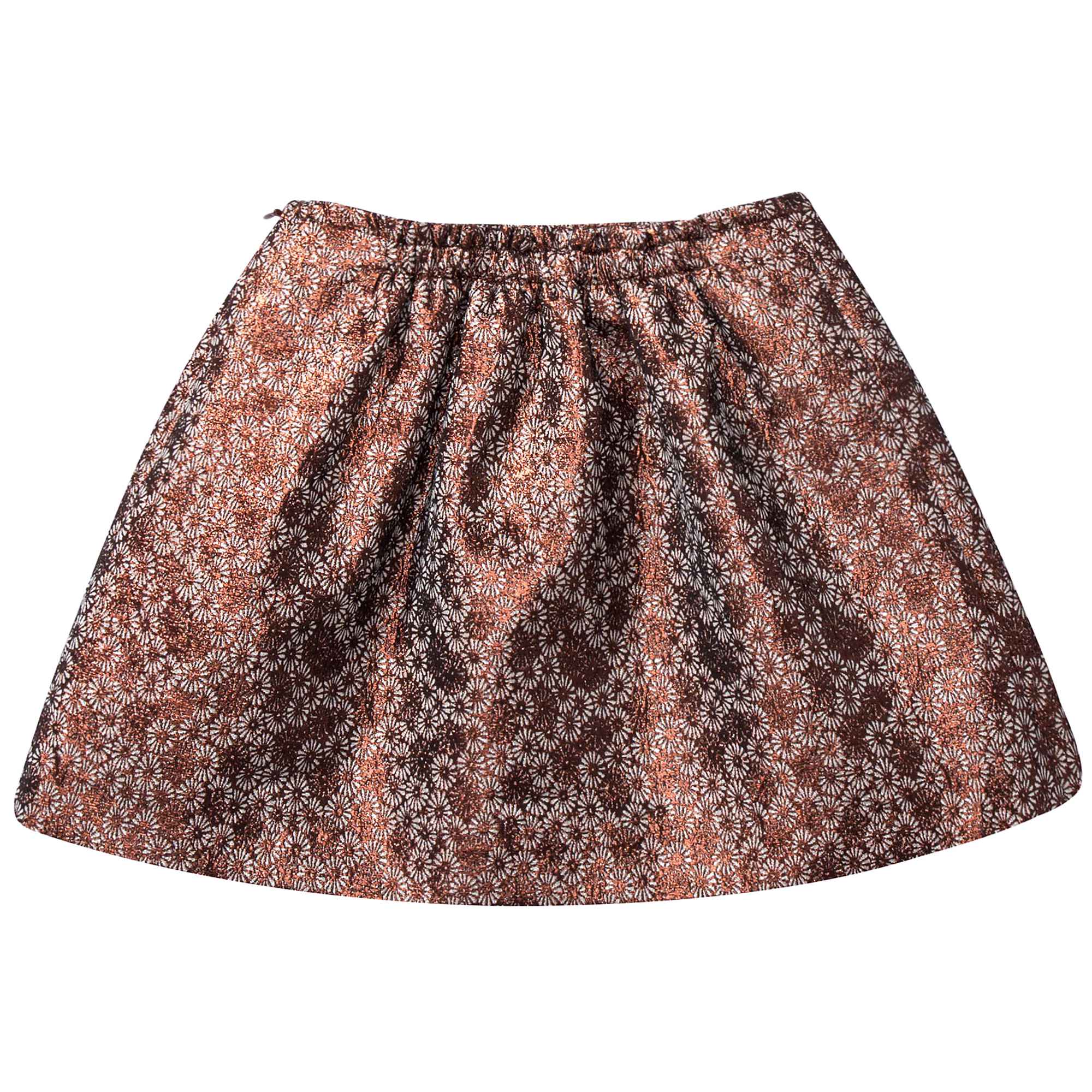 Girls Copper Flower  skirt