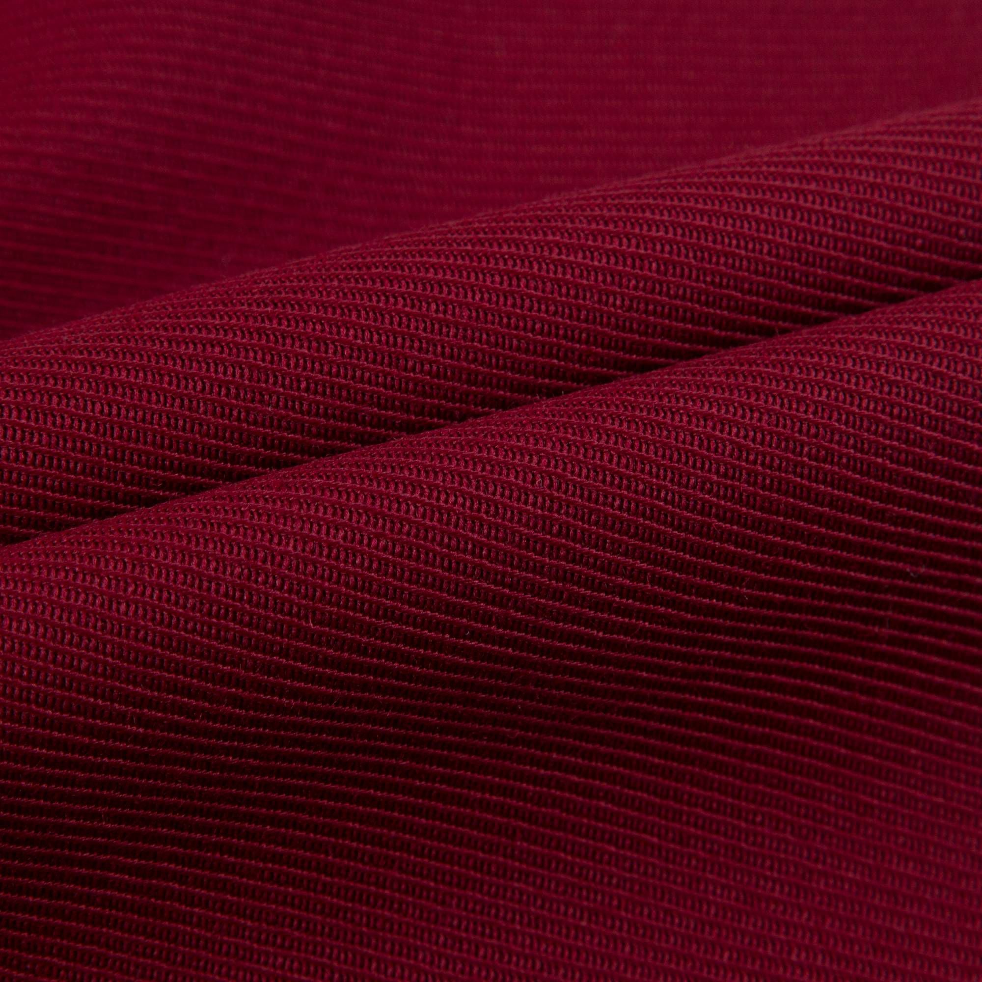 Girls Dark Red Tiered Wool Dress