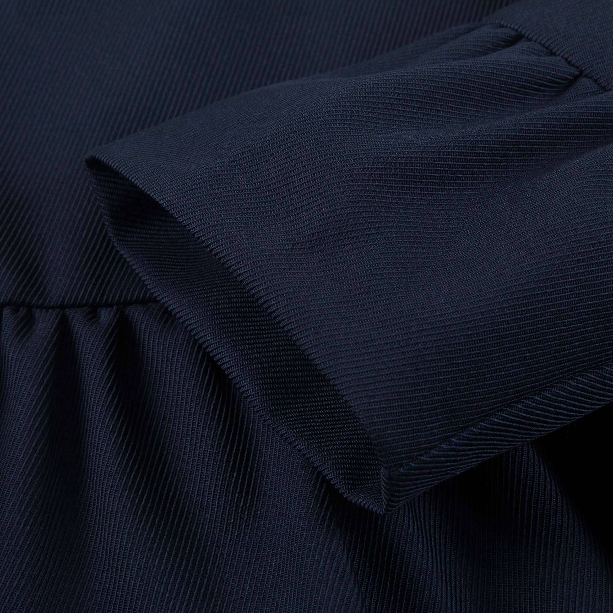 Girls Blue Tiered Wool Dress