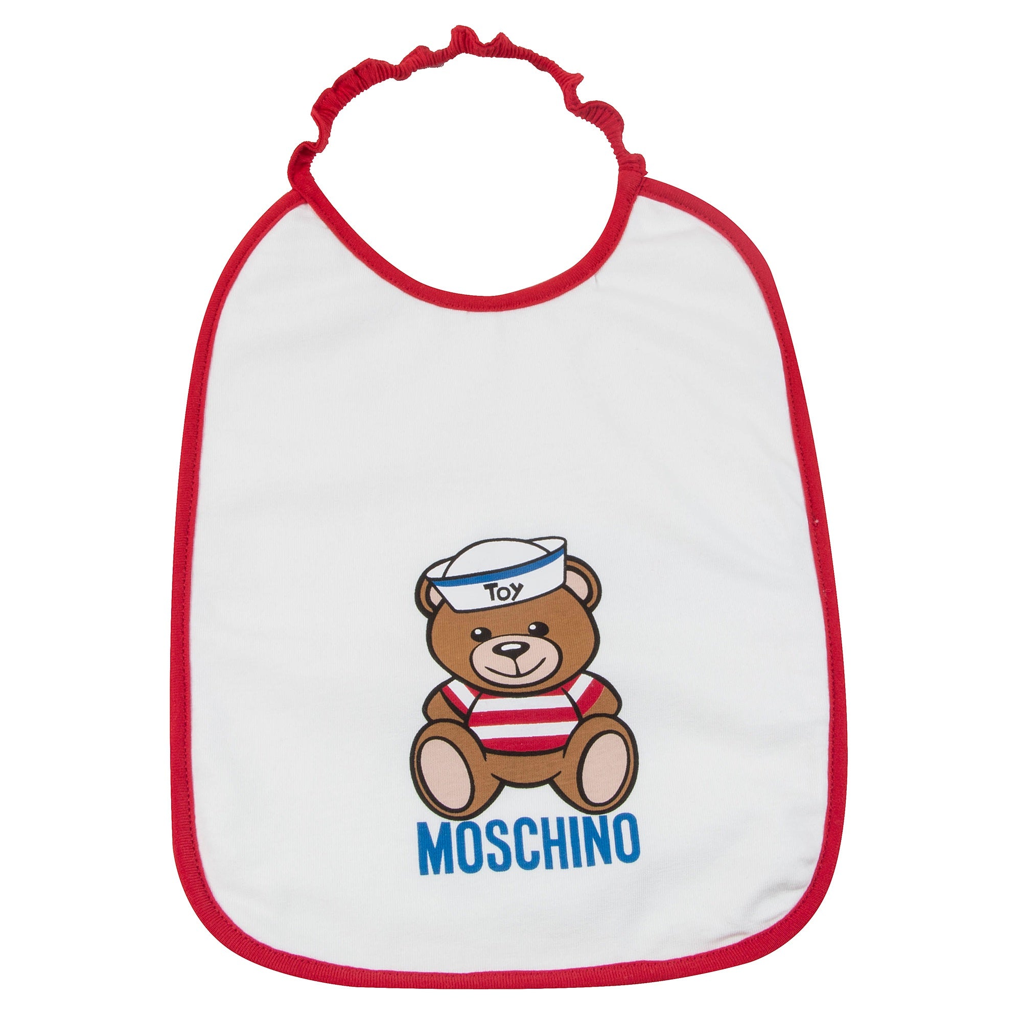 Baby Boys & Girls White Cotton Teddy Bear Bibs Gift Set