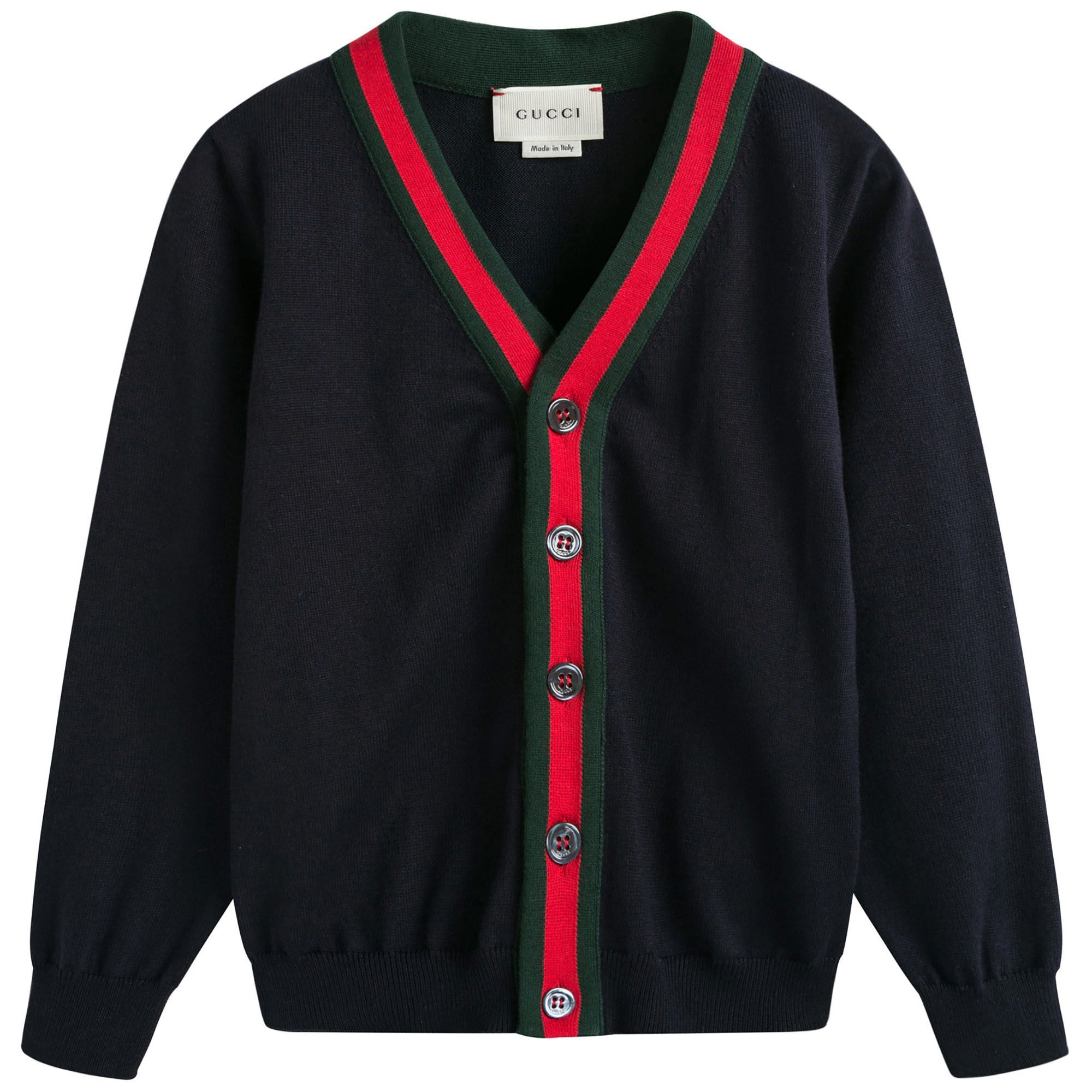 Boys Navy Blue Knitted Cardigan