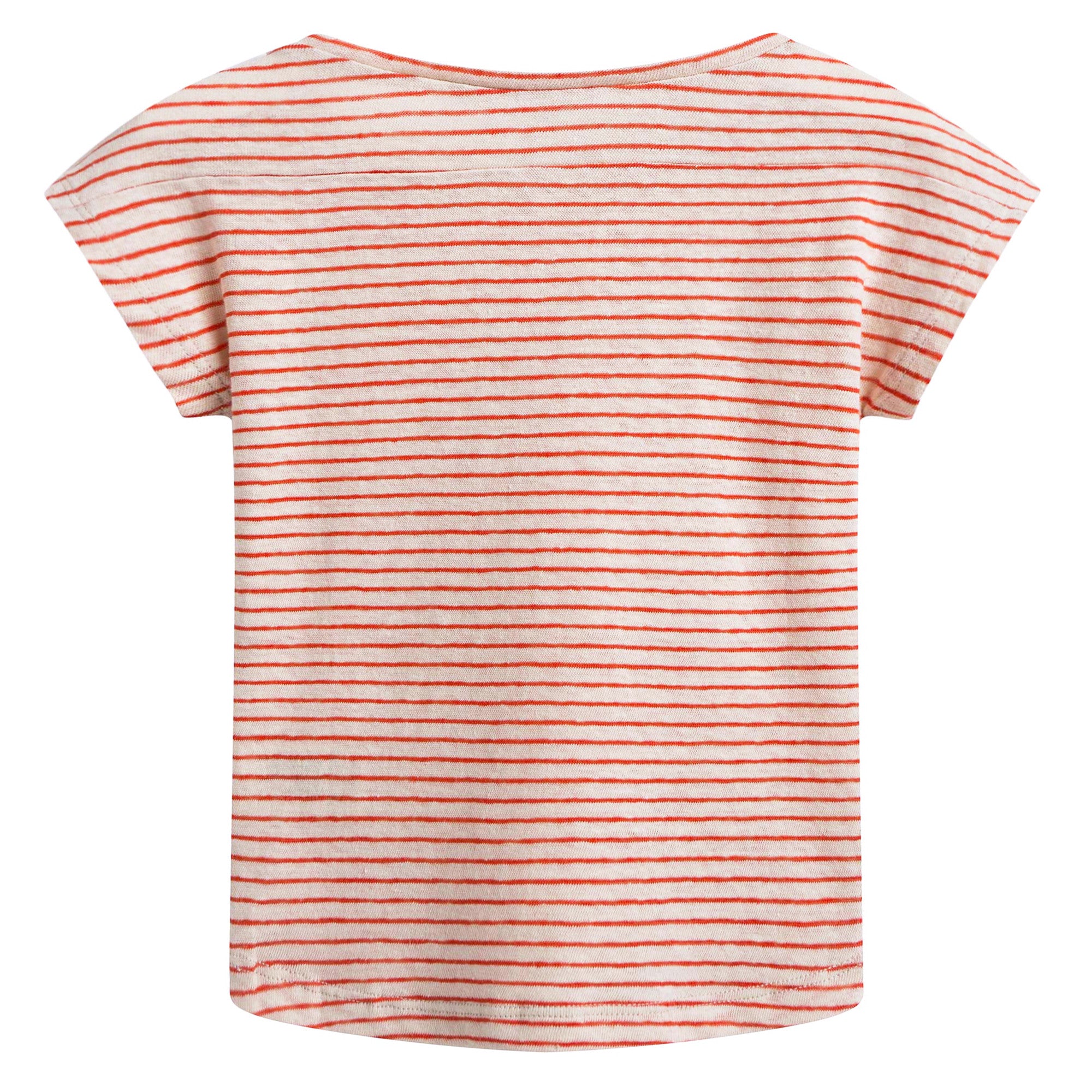 Girls Bright Orange Striped T-shirt