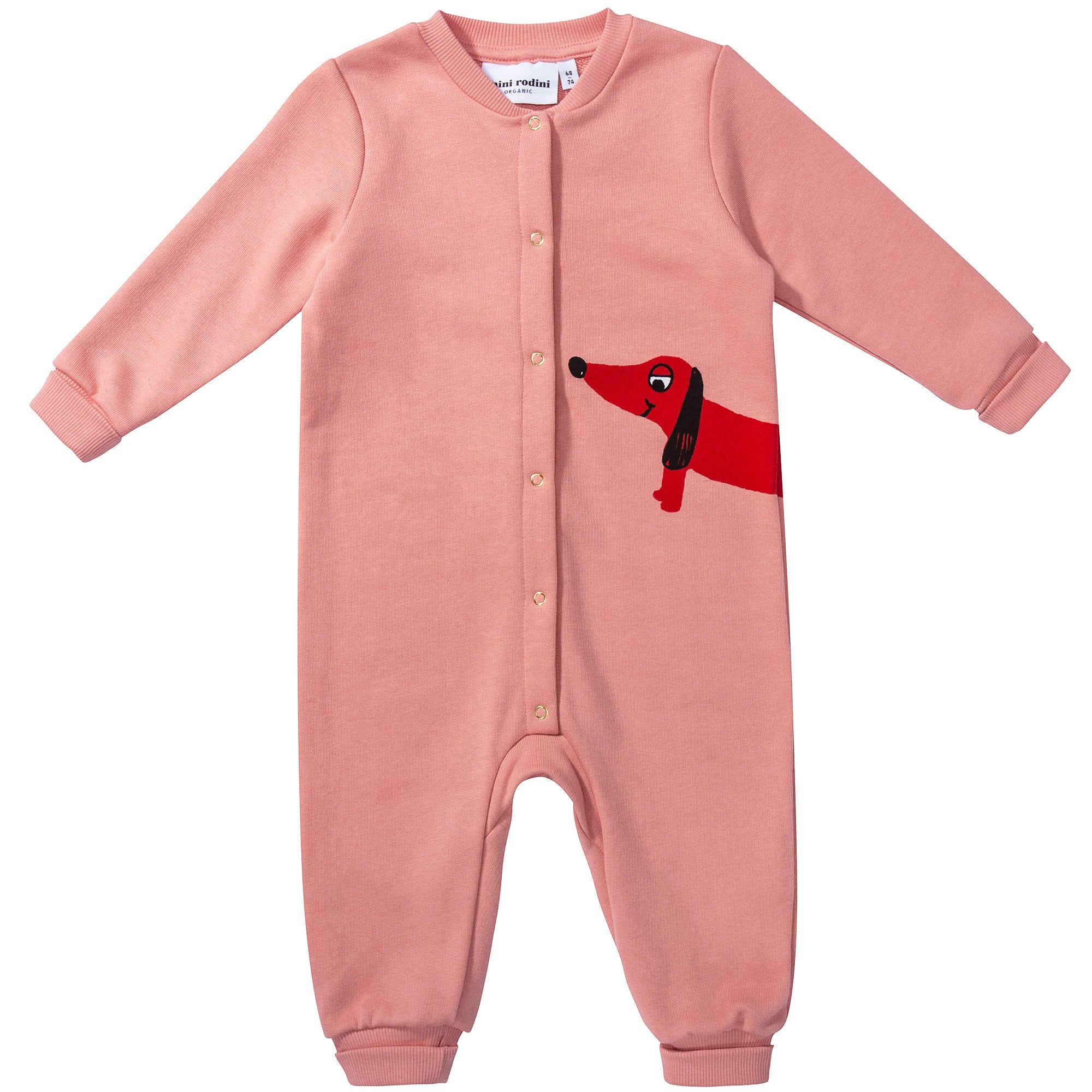 Baby Pink Organic Cotton 鈥淒og鈥?Romper