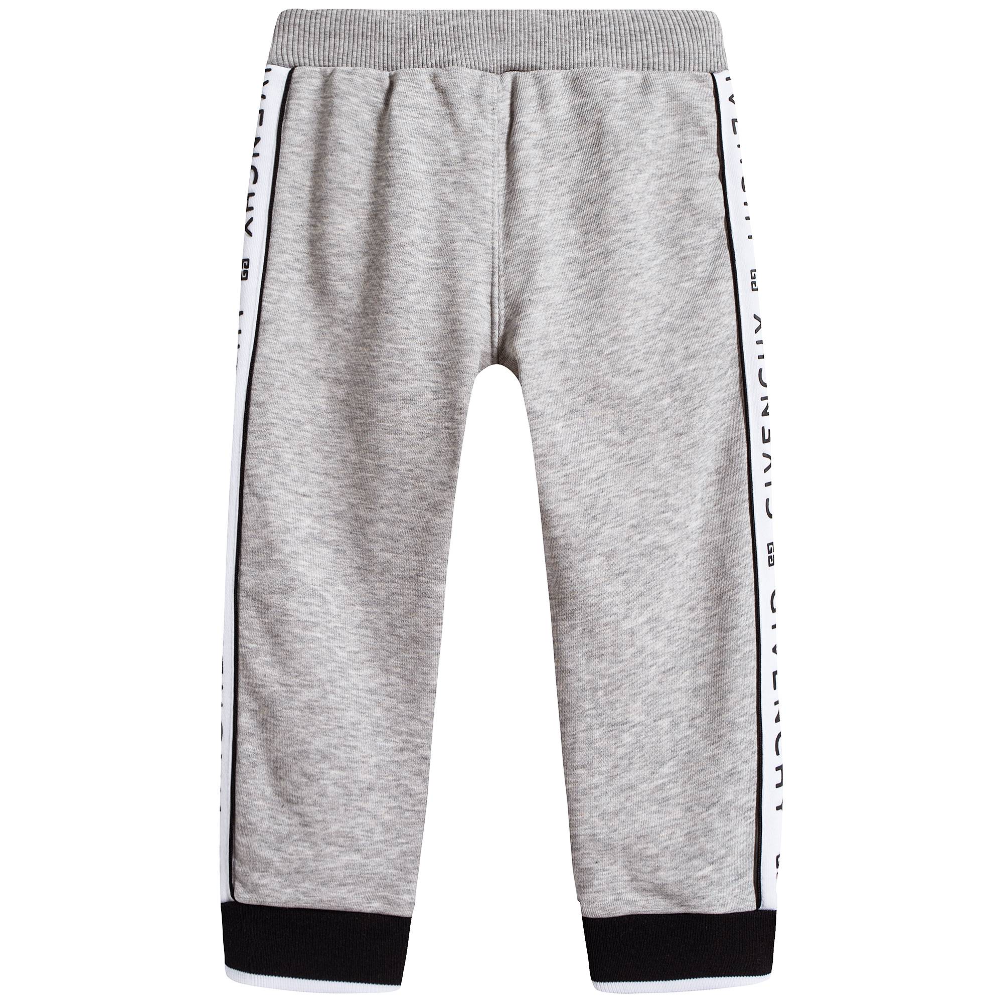 Baby Boys Grey Cotton Trousers