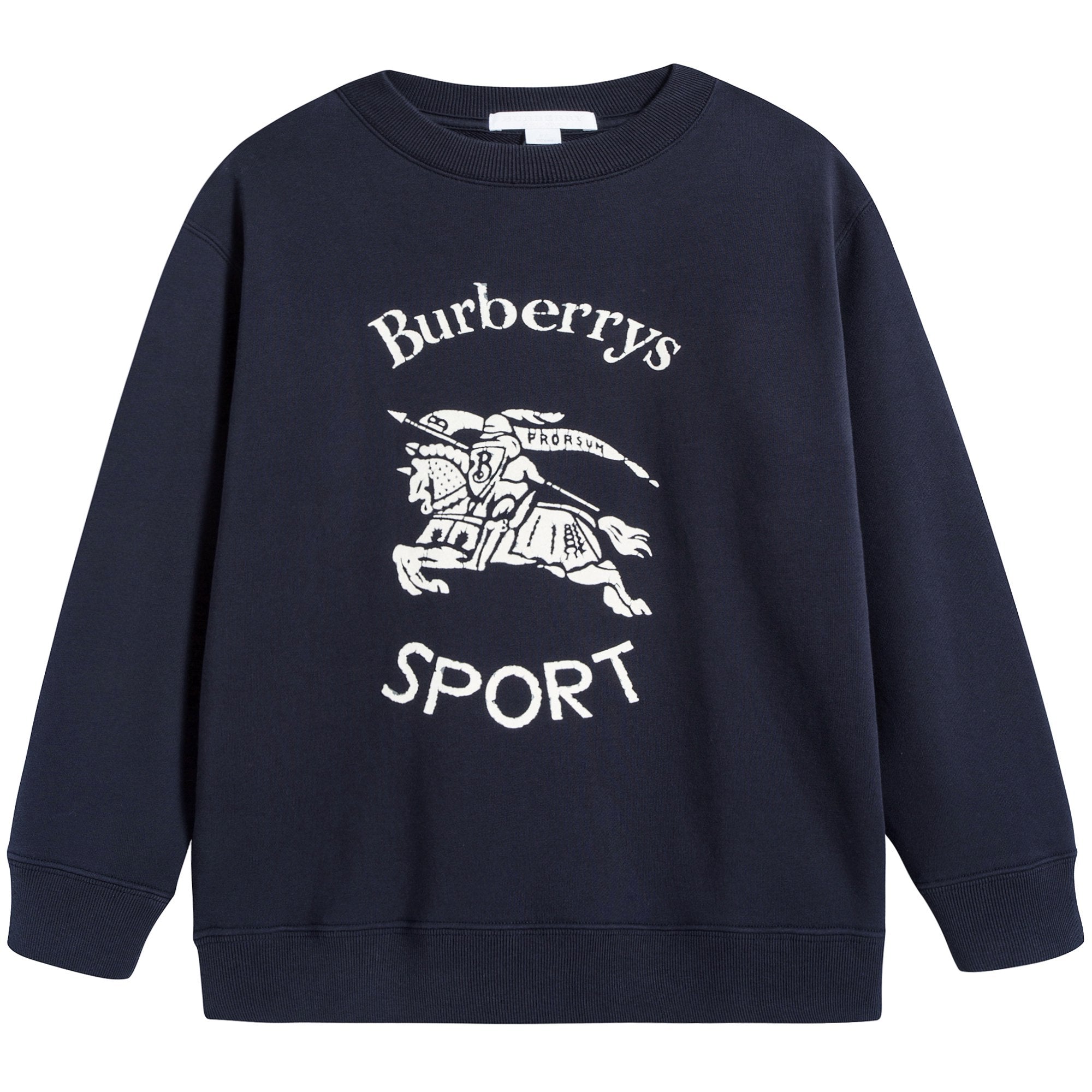 Boys Light Navy Cotton Sweater