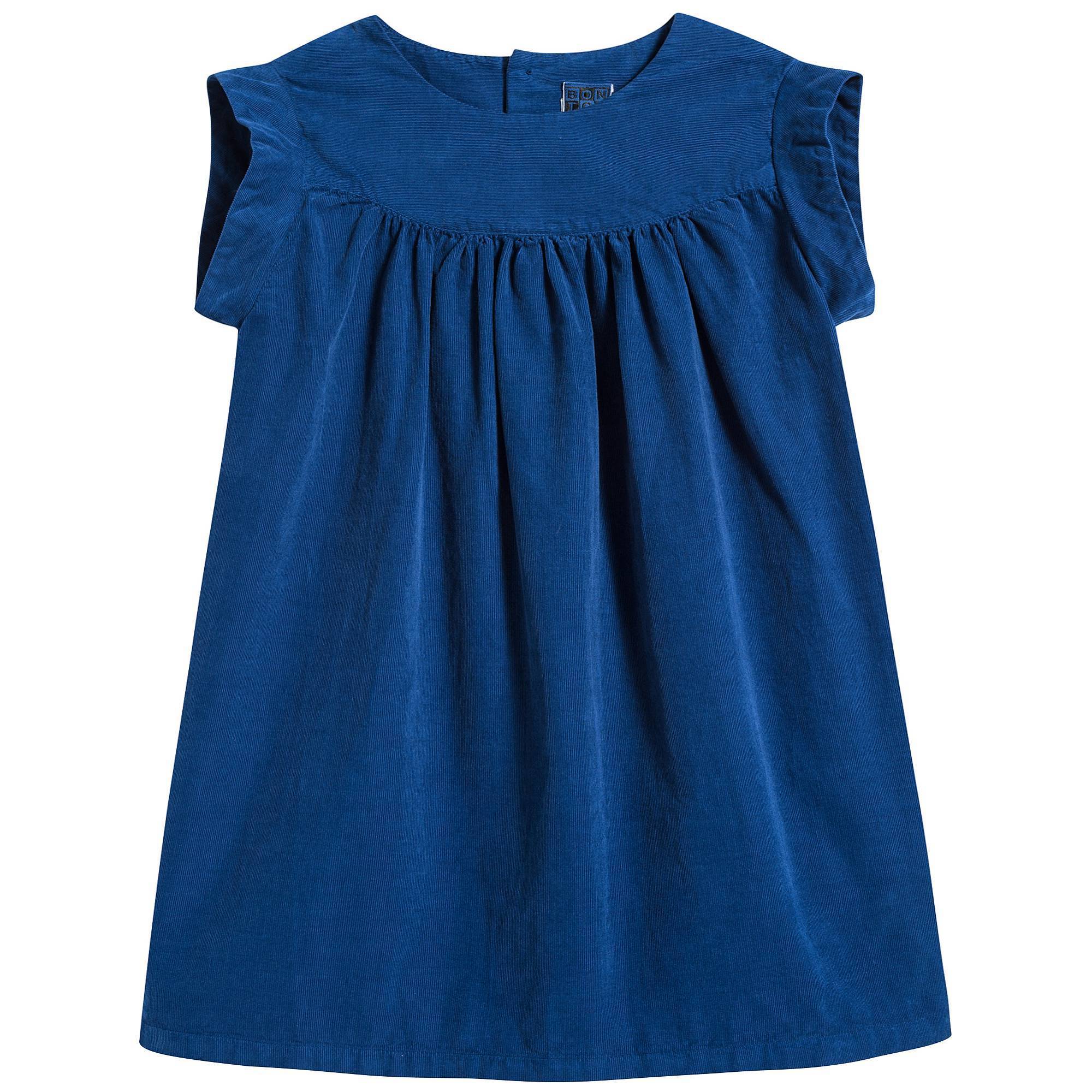 Girls Blue Klein Cotton Dress