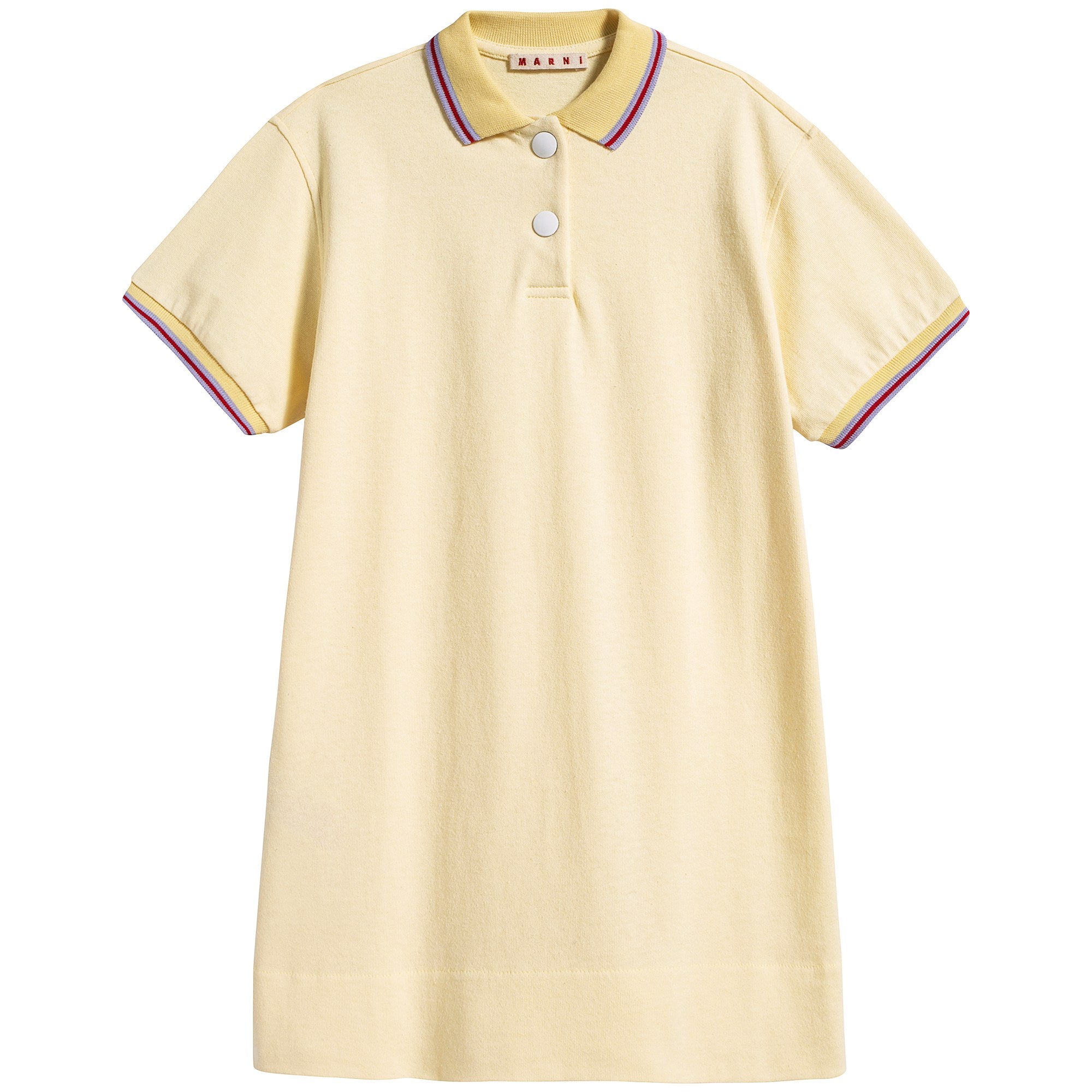 Girls Faded Yellow Cotton Dress