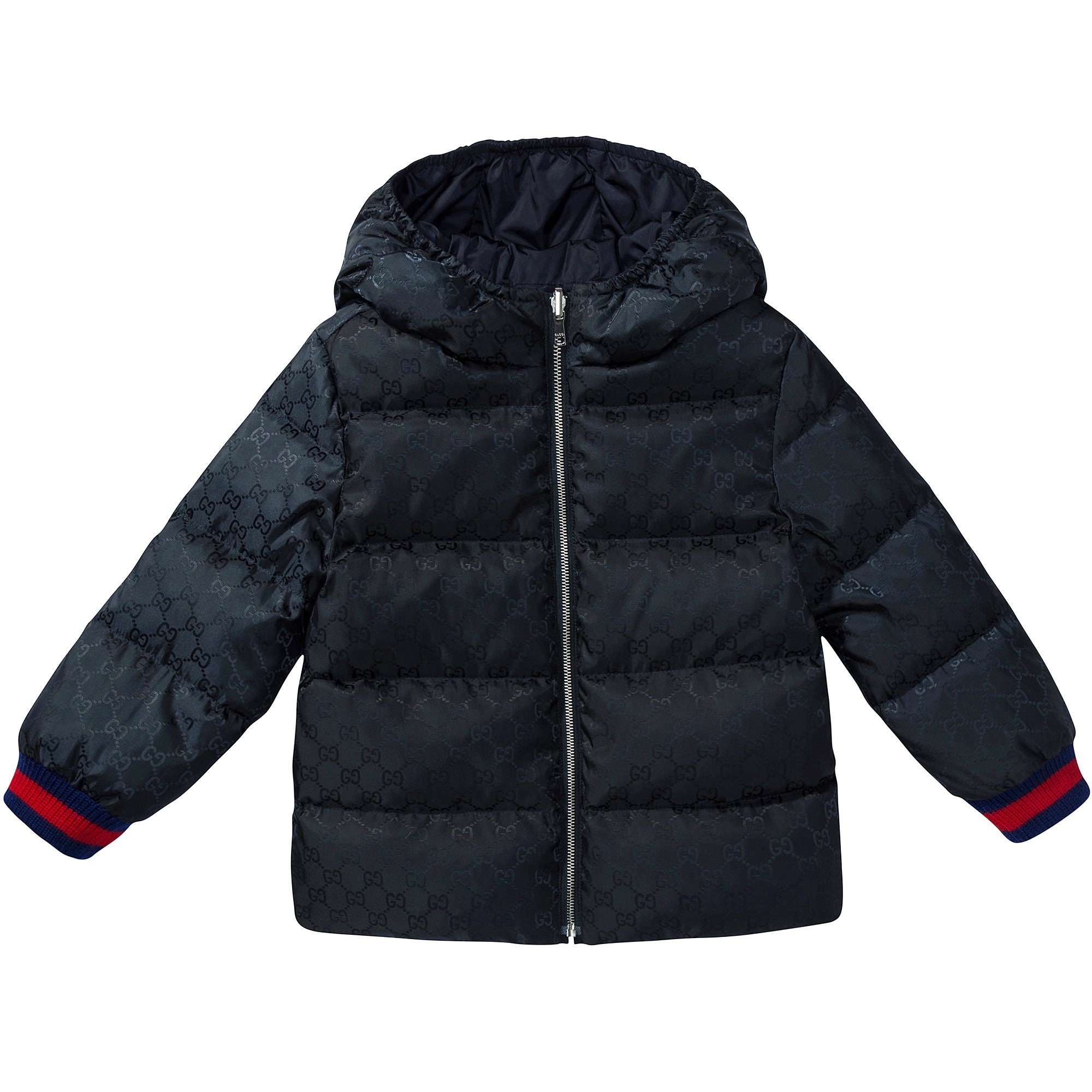 Baby Boys Blue Reversible Down Coat