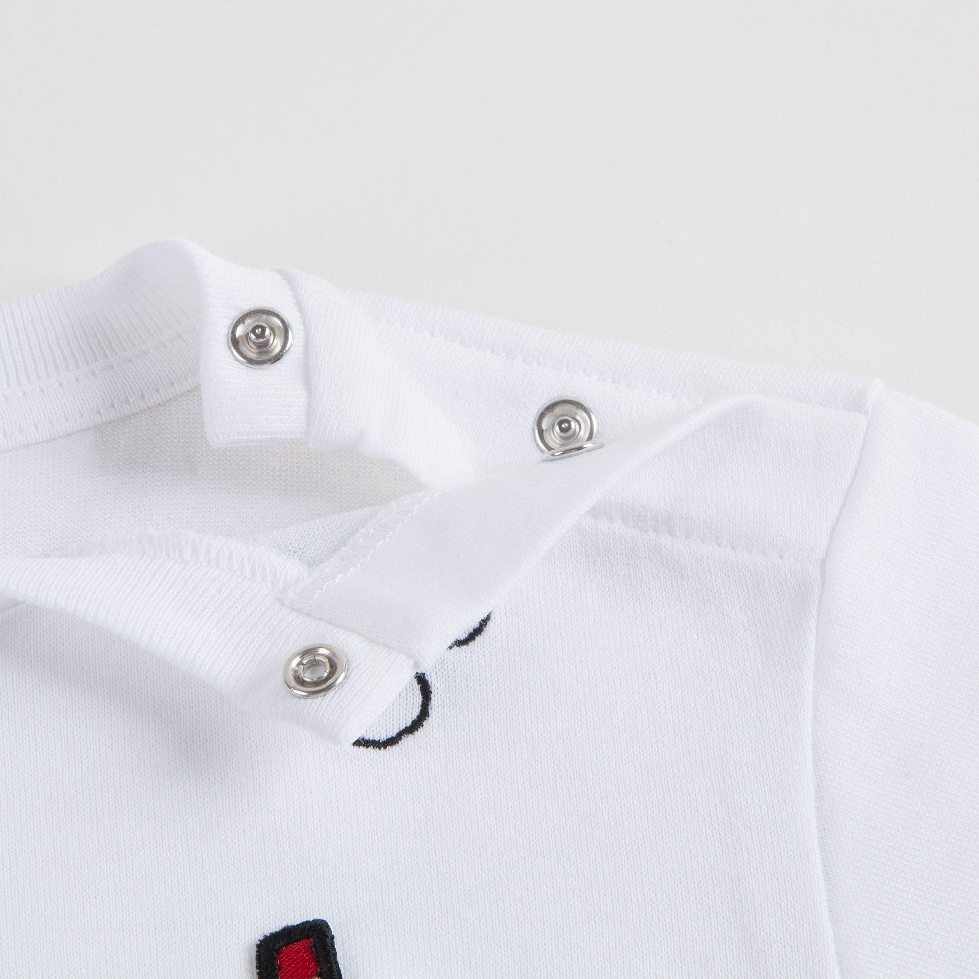 Baby Boys White "DG Family" Cotton T-shirt