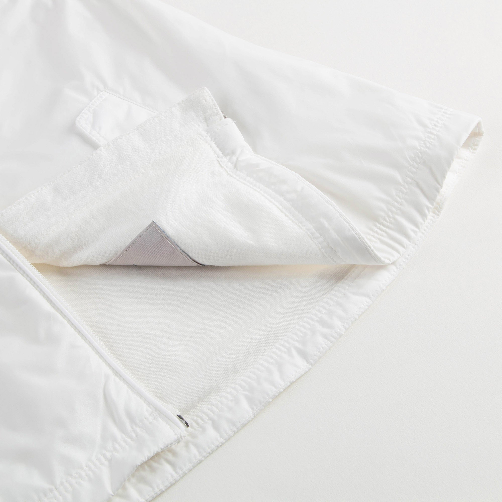 Baby Girls White Windbreaker Jacket
