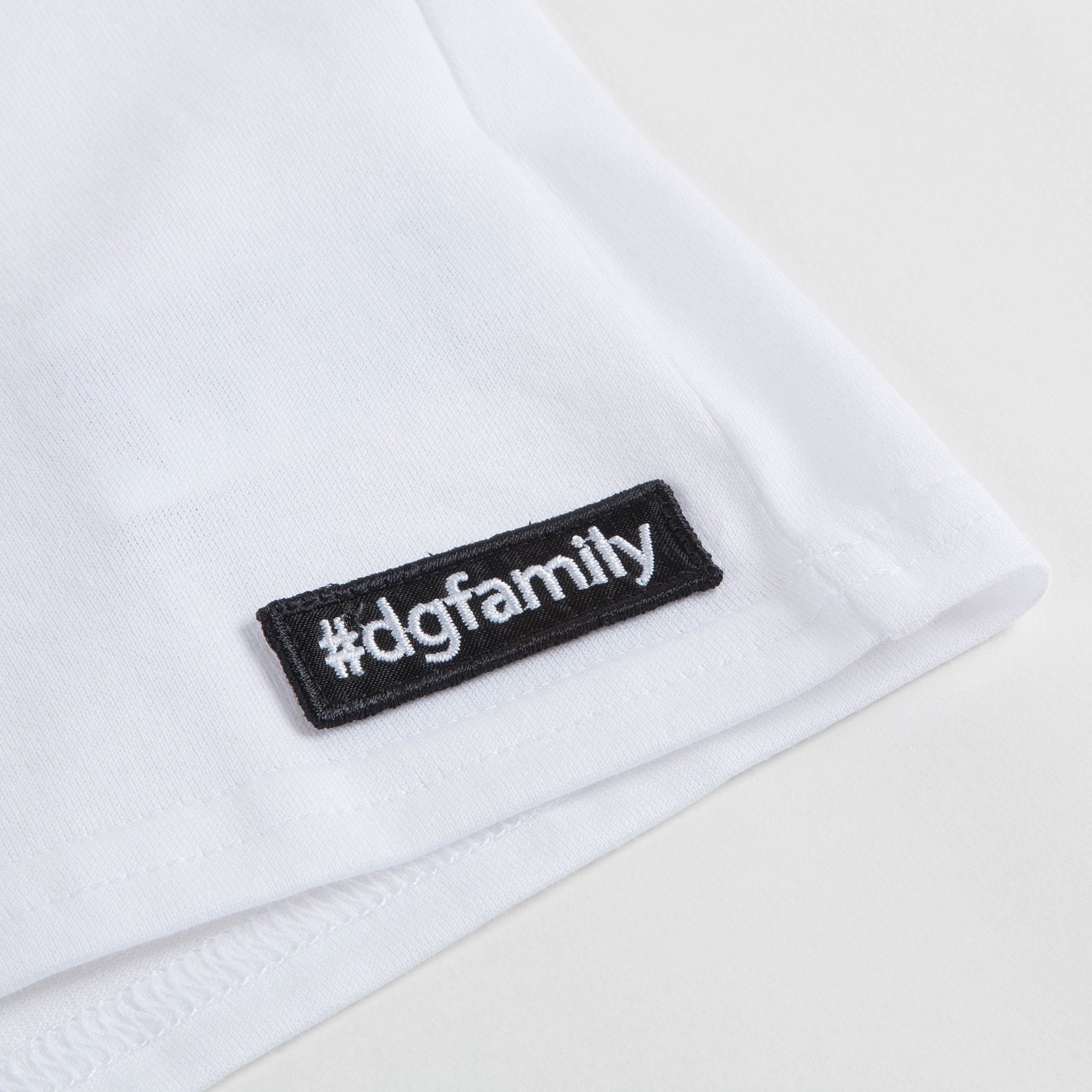 Baby Boys White "DG Family" Cotton T-shirt