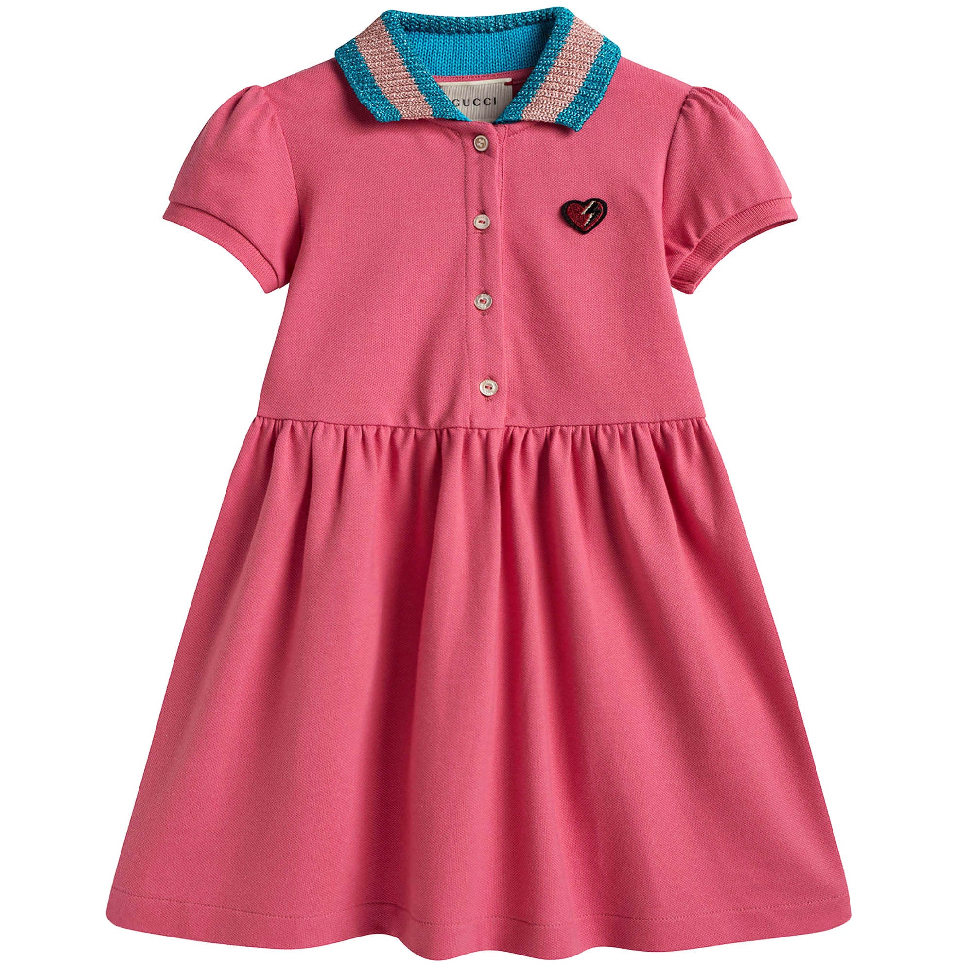 Baby Girls Pink Peter Pan Collar Dress