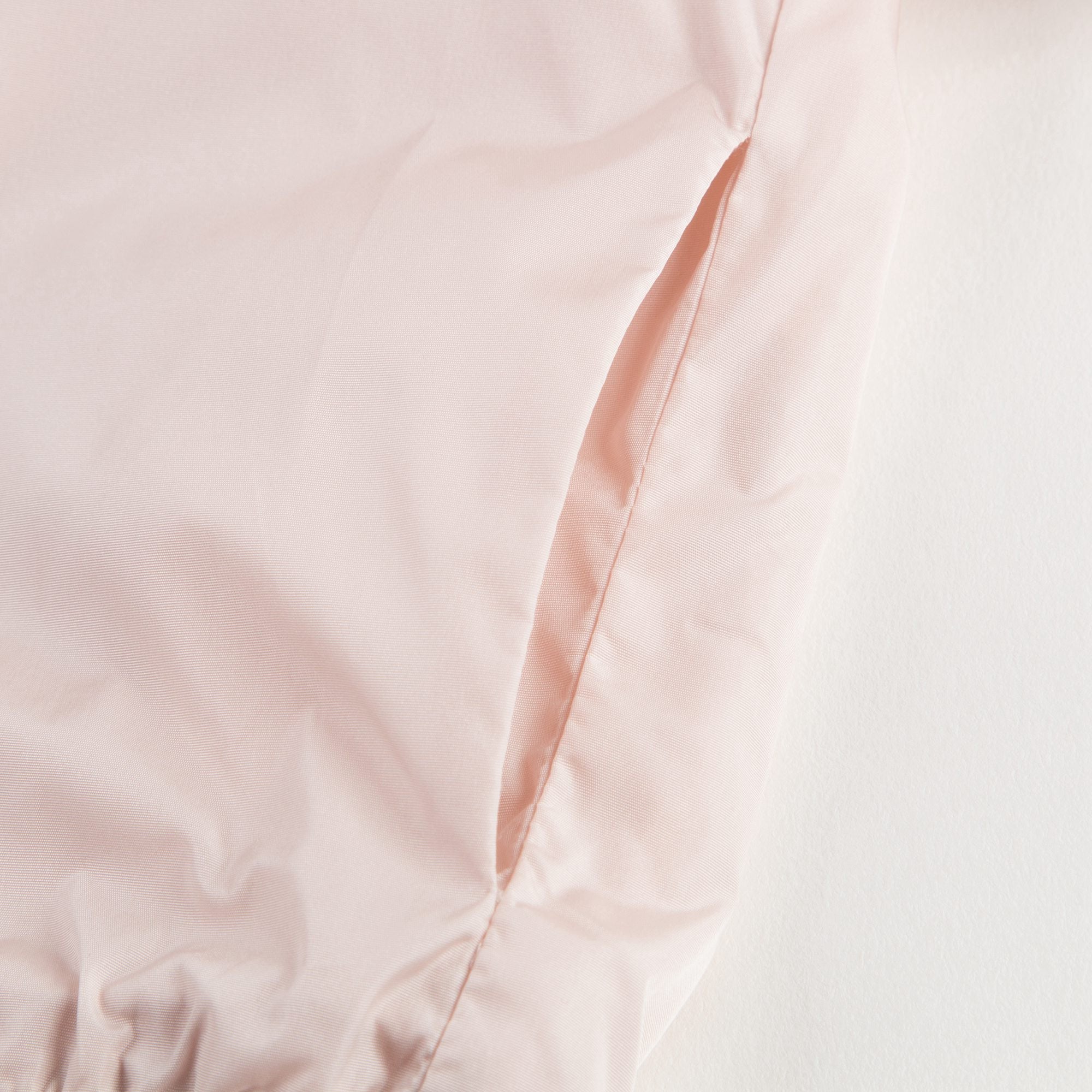 Girls Light Pink Windbreaker Jacket With Flounces