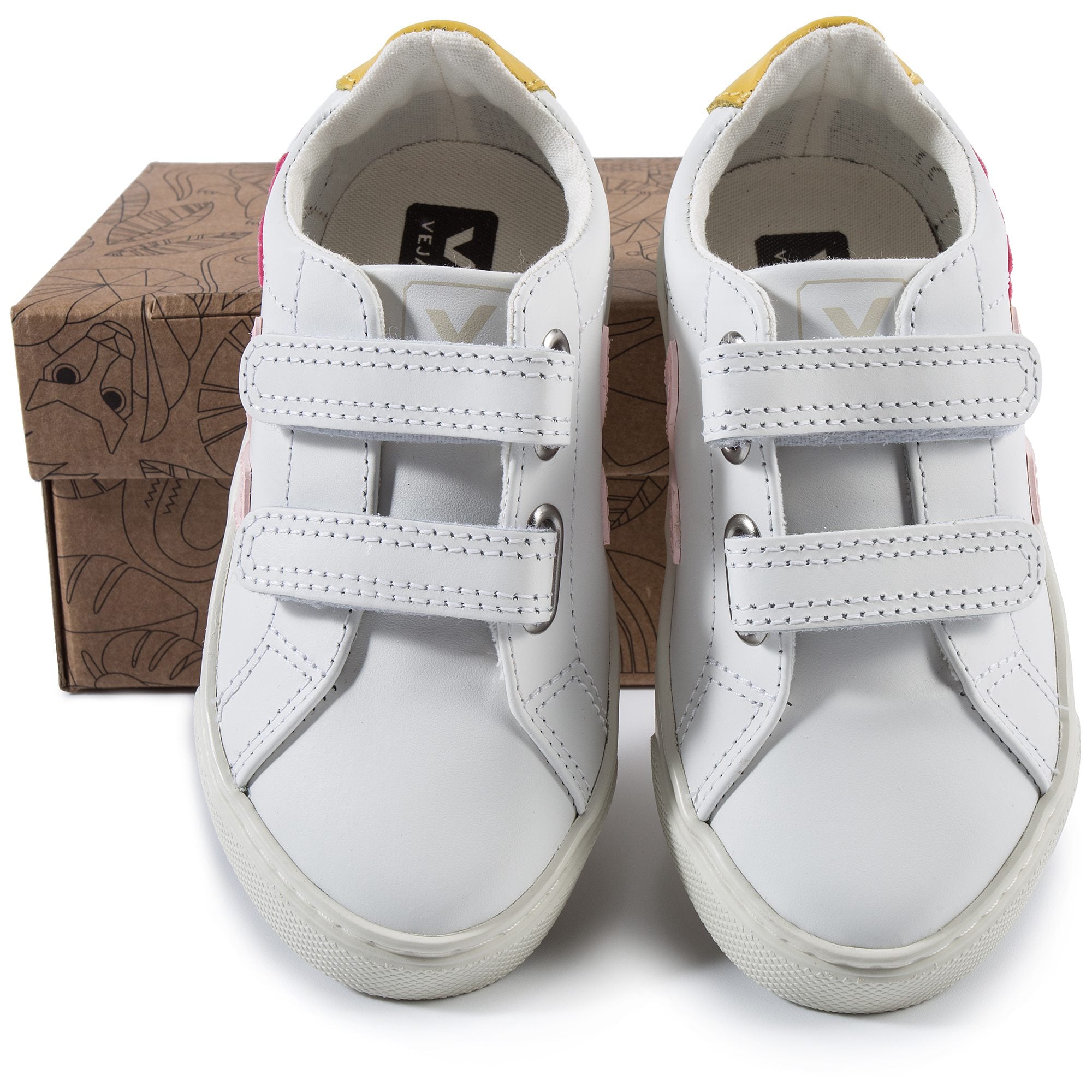 Girls White Leather Shoes