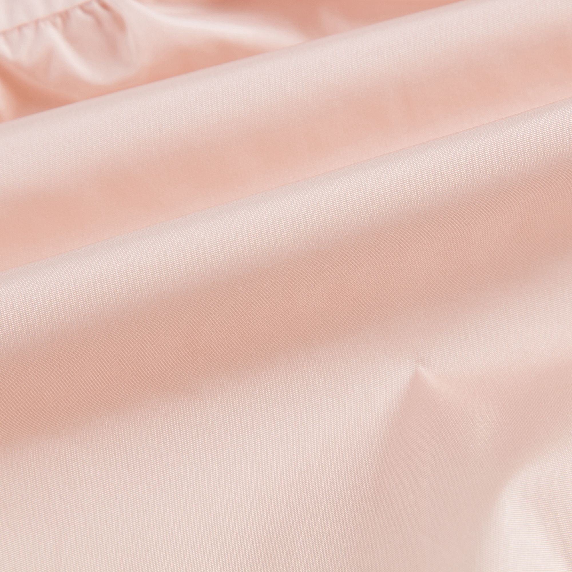 Girls Light Pink Windbreaker Jacket With Flounces