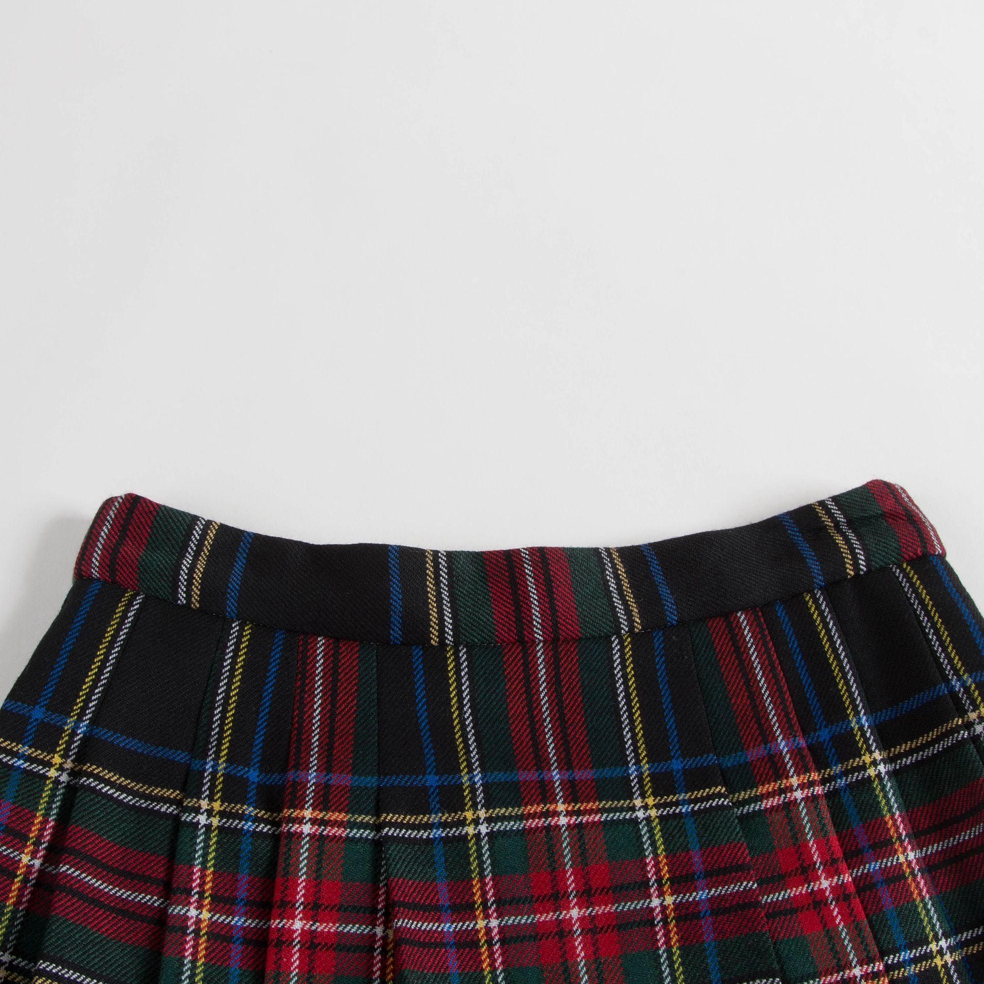 Girls Black & Red Check Skirt