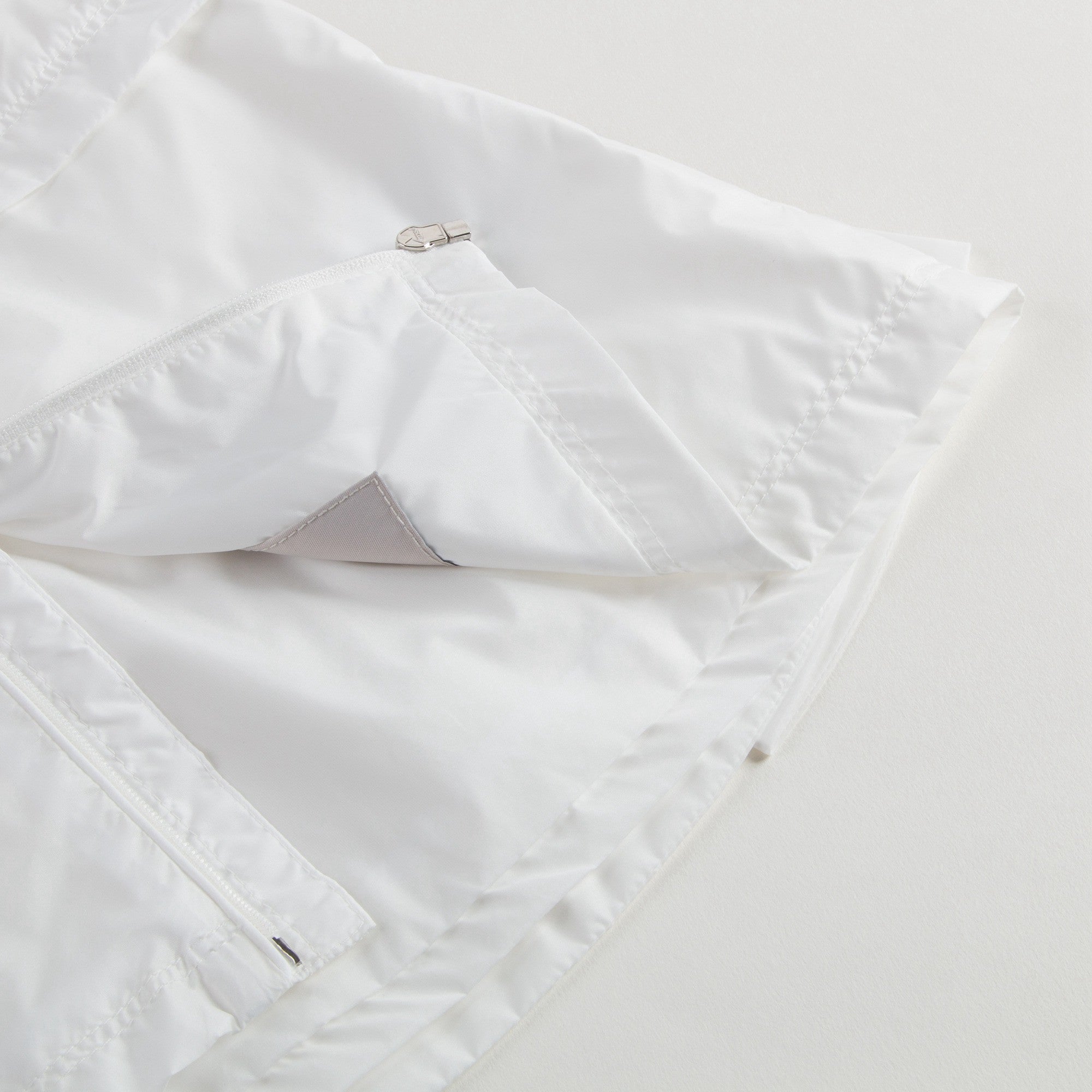 Baby Girls White Windbreaker Jacket