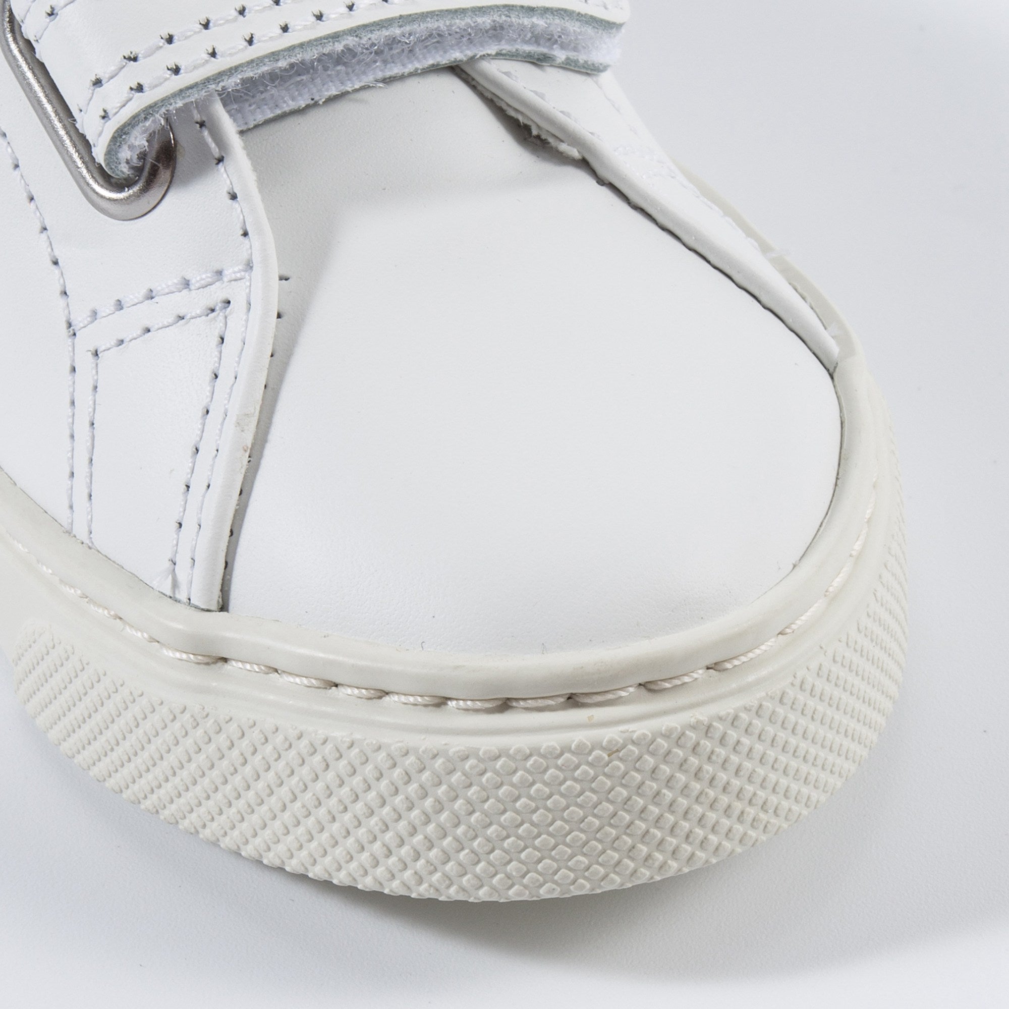Baby Girls White Leather Shoes