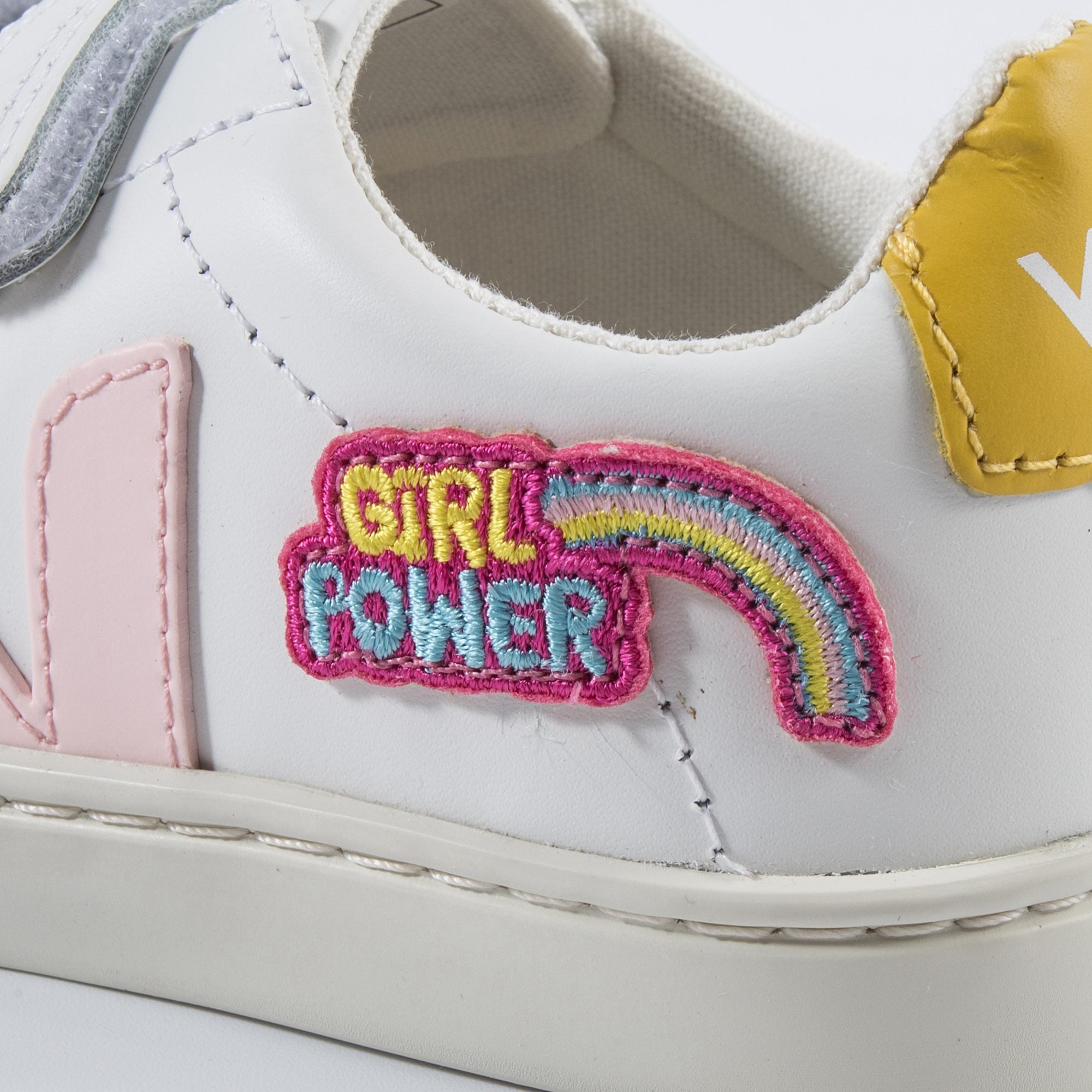 Baby Girls White Leather Shoes