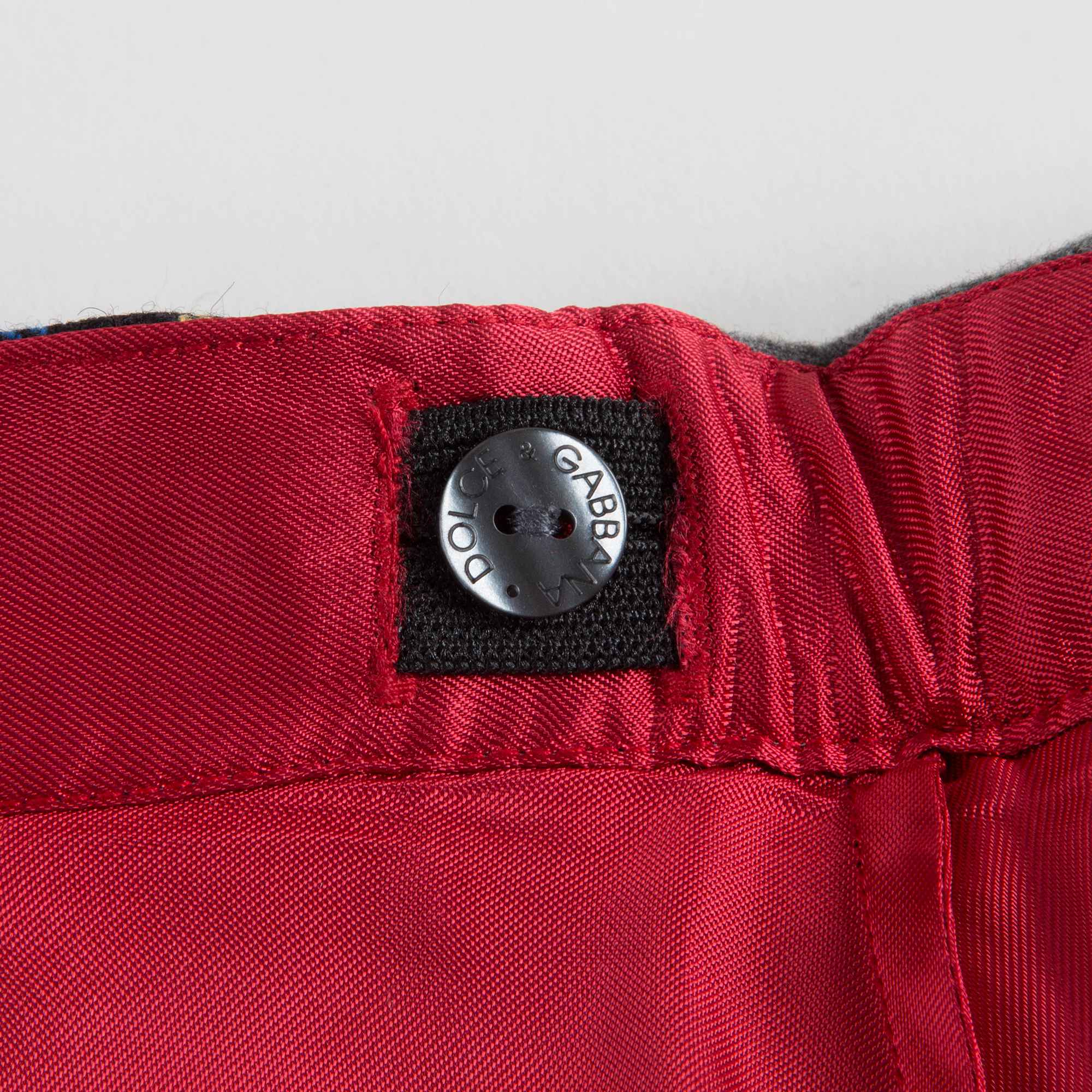Girls Black & Red Check Skirt
