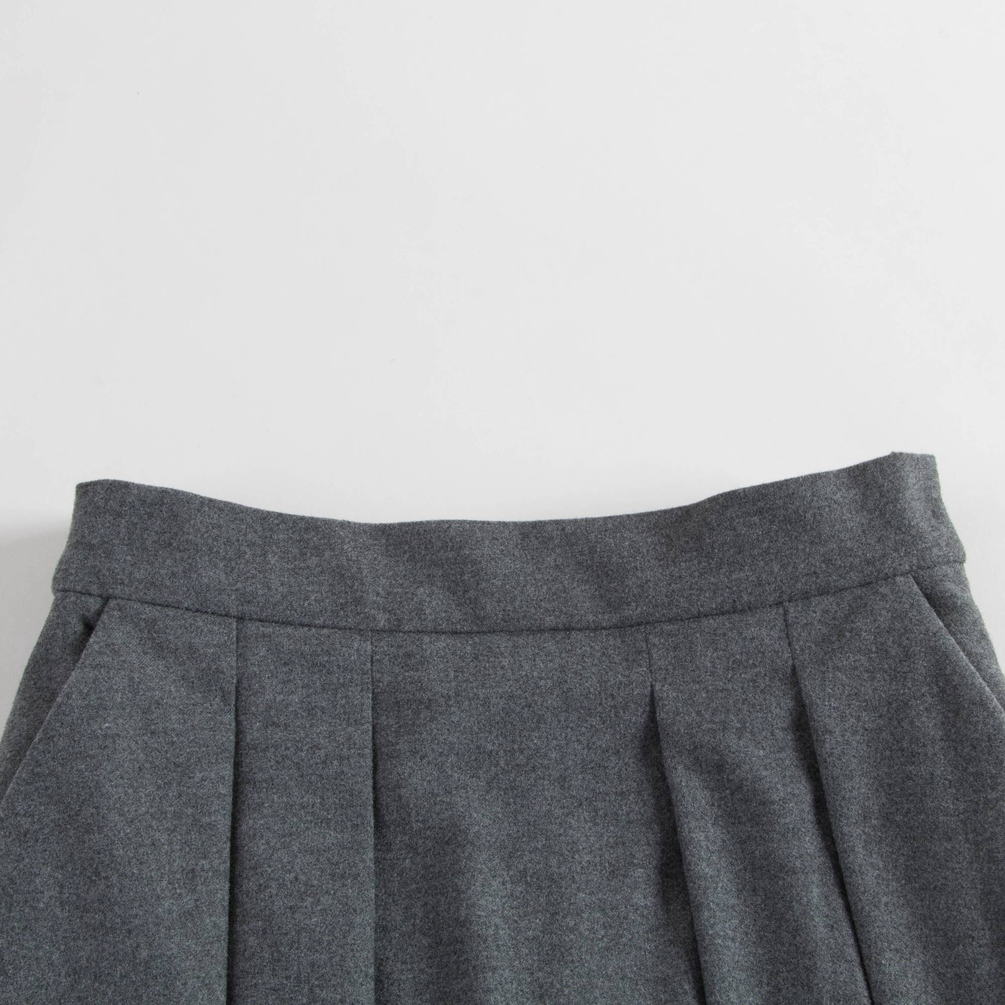 Girls Melange Grey Shorts