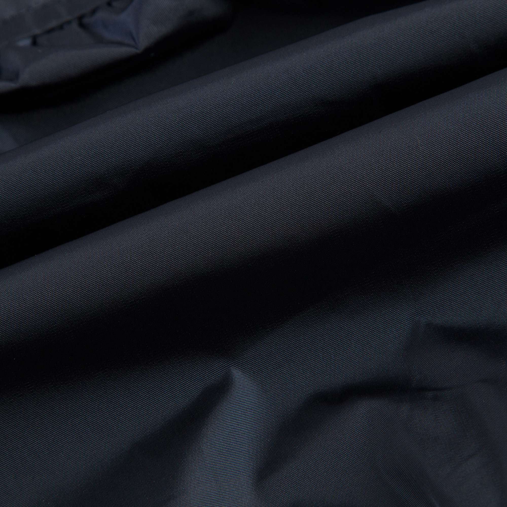 Girls Dark Blue Windbreaker Jacket With Flounces