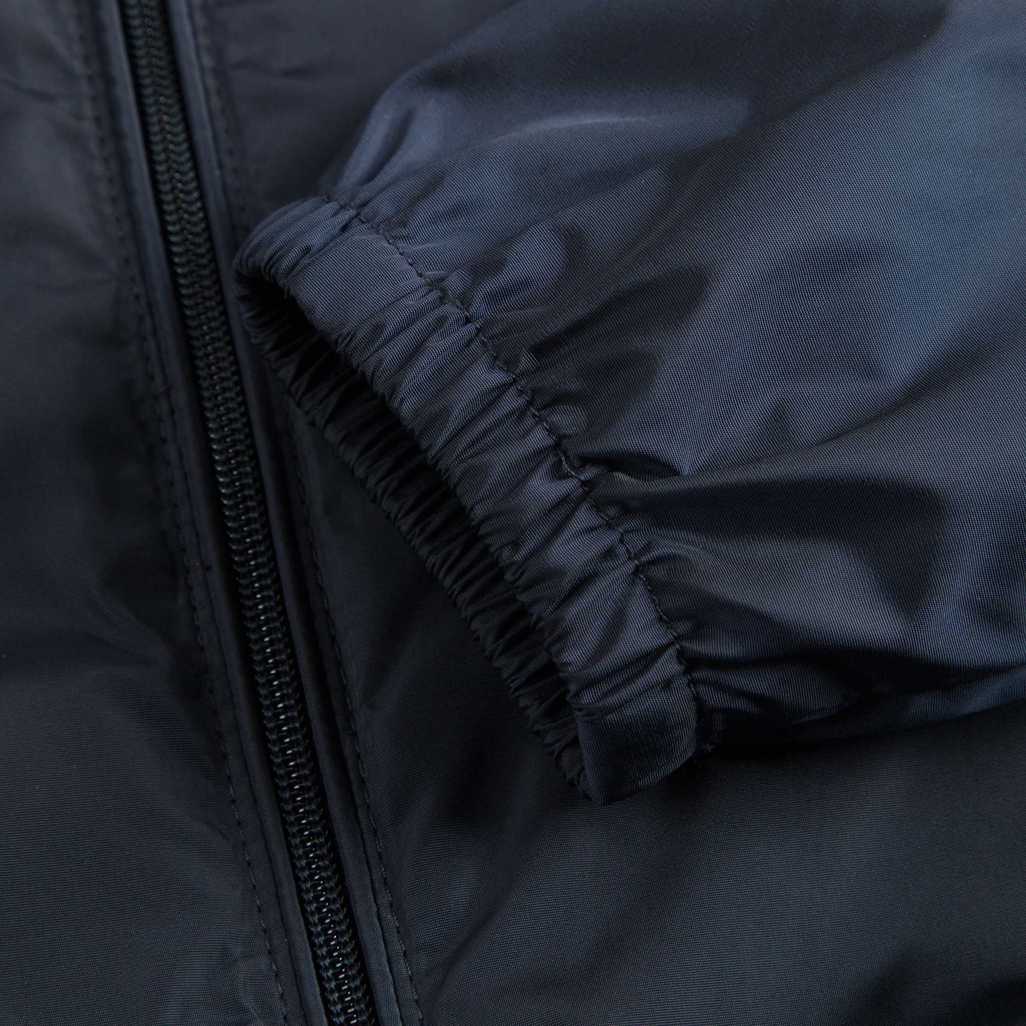 Girls Dark Blue Windbreaker Jacket With Flounces