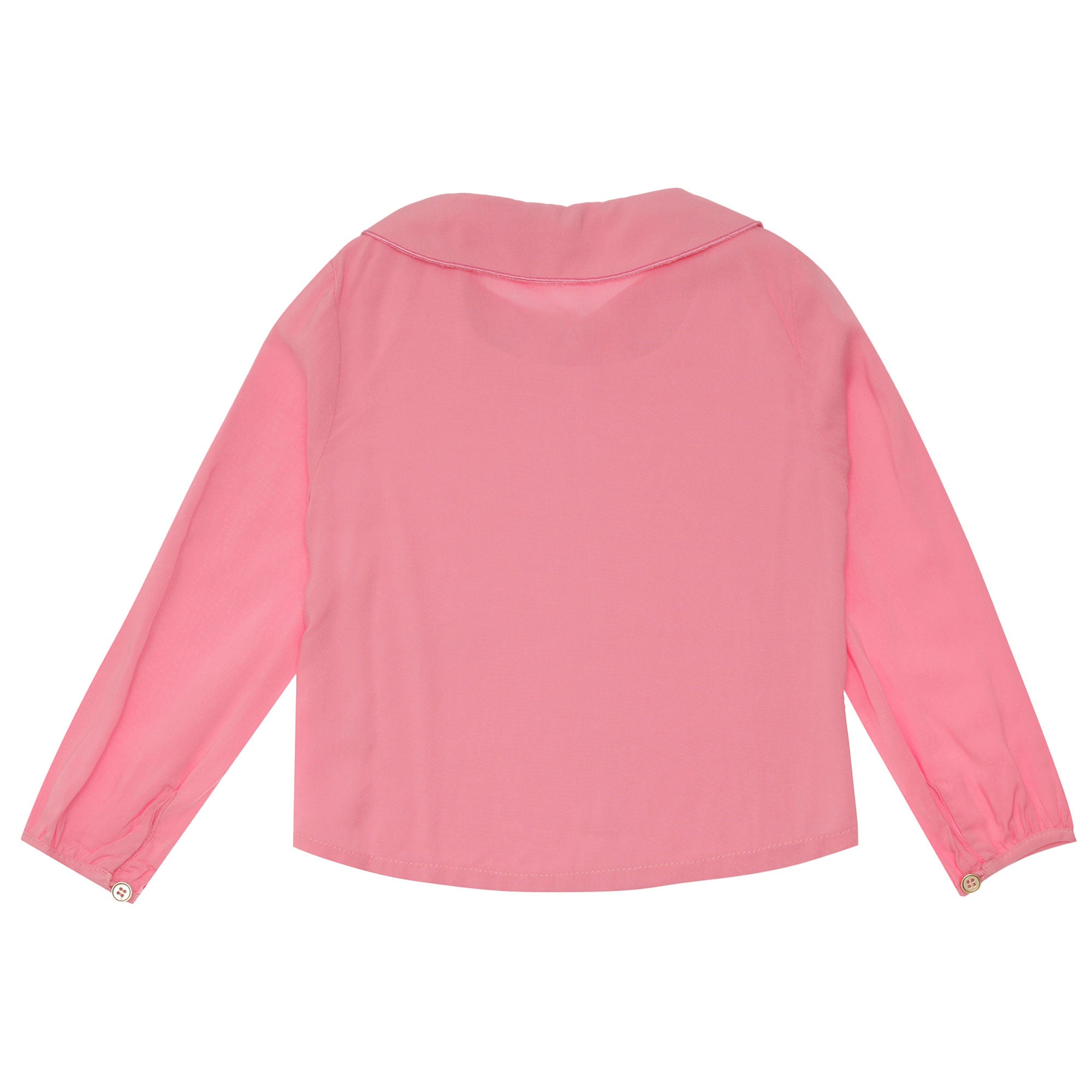 Girls Dark Pink Viscose Blouse - CÉMAROSE | Children's Fashion Store - 2